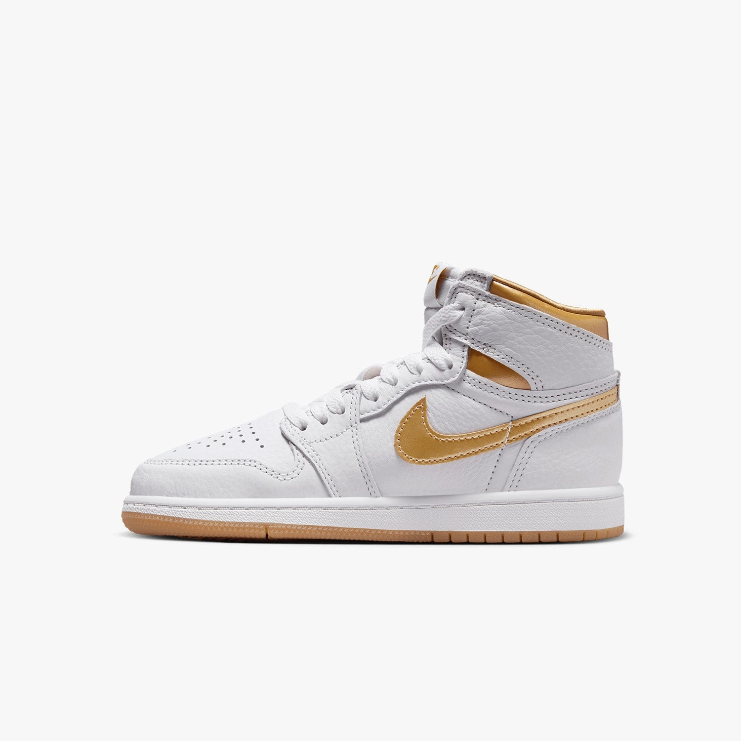 Kid's Air Jordan 1 Retro High OG "Metallic Gold" Pre School Casual Puma Sneakers