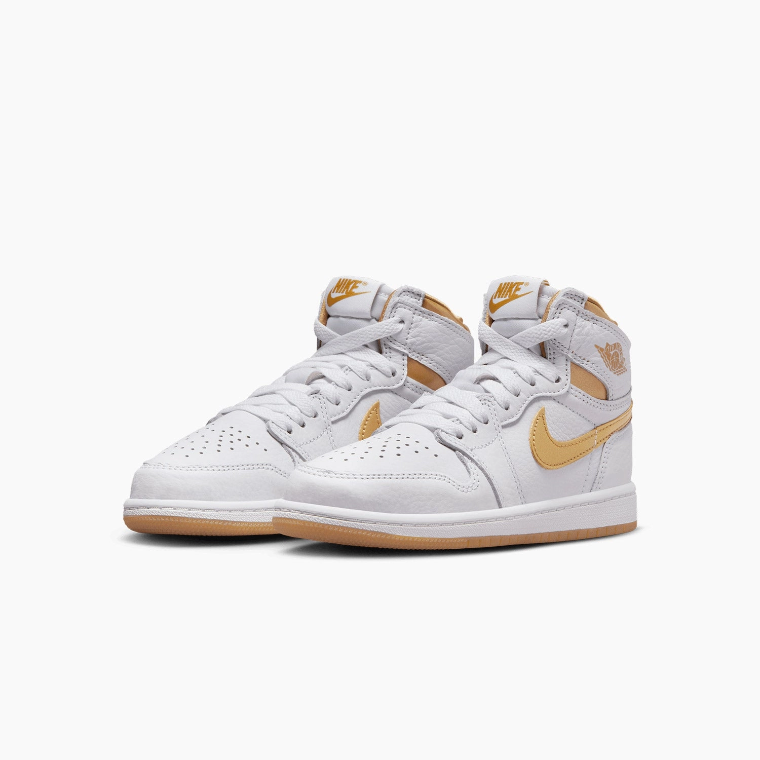 Kid's Air Jordan 1 Retro High OG "Metallic Gold" Pre School Hot High Sneakers