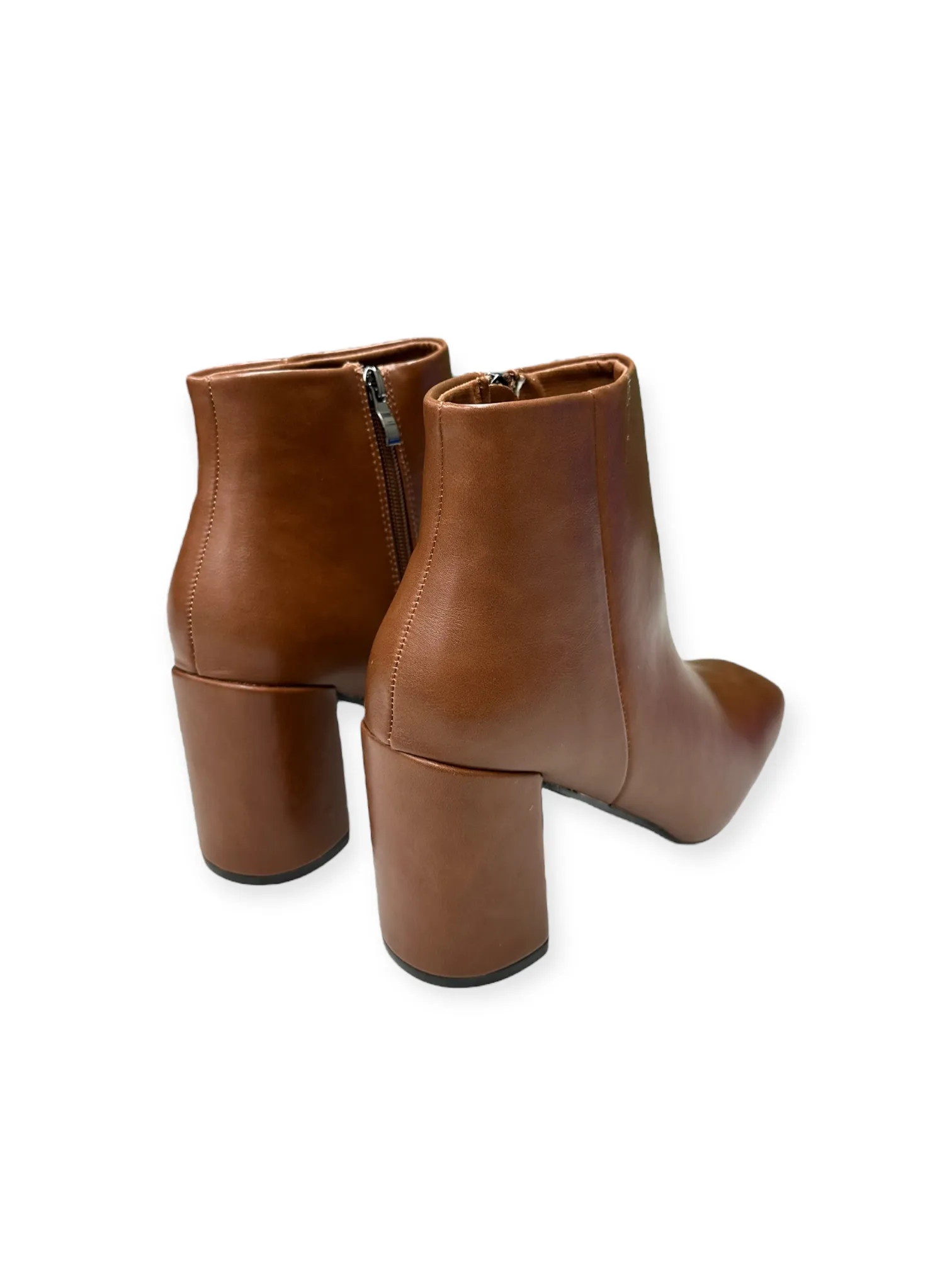 In Puss In Boots Boots Ankle Heels By Shein In Brown, Size: 11