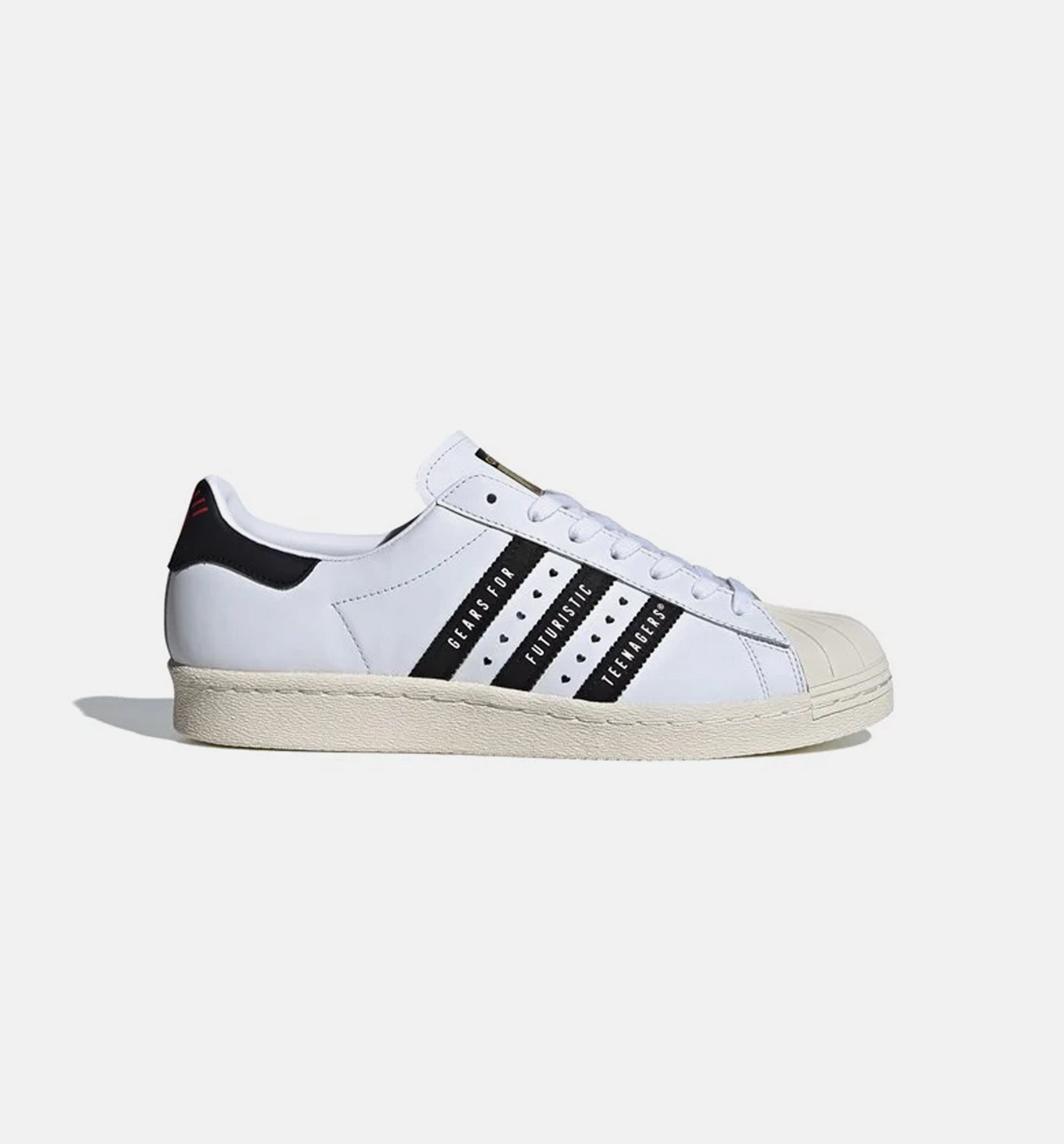 Superstar 80 Human Made Mens Lifestyle Shoe - White/Black Mark Gonzales Adidas Shoes