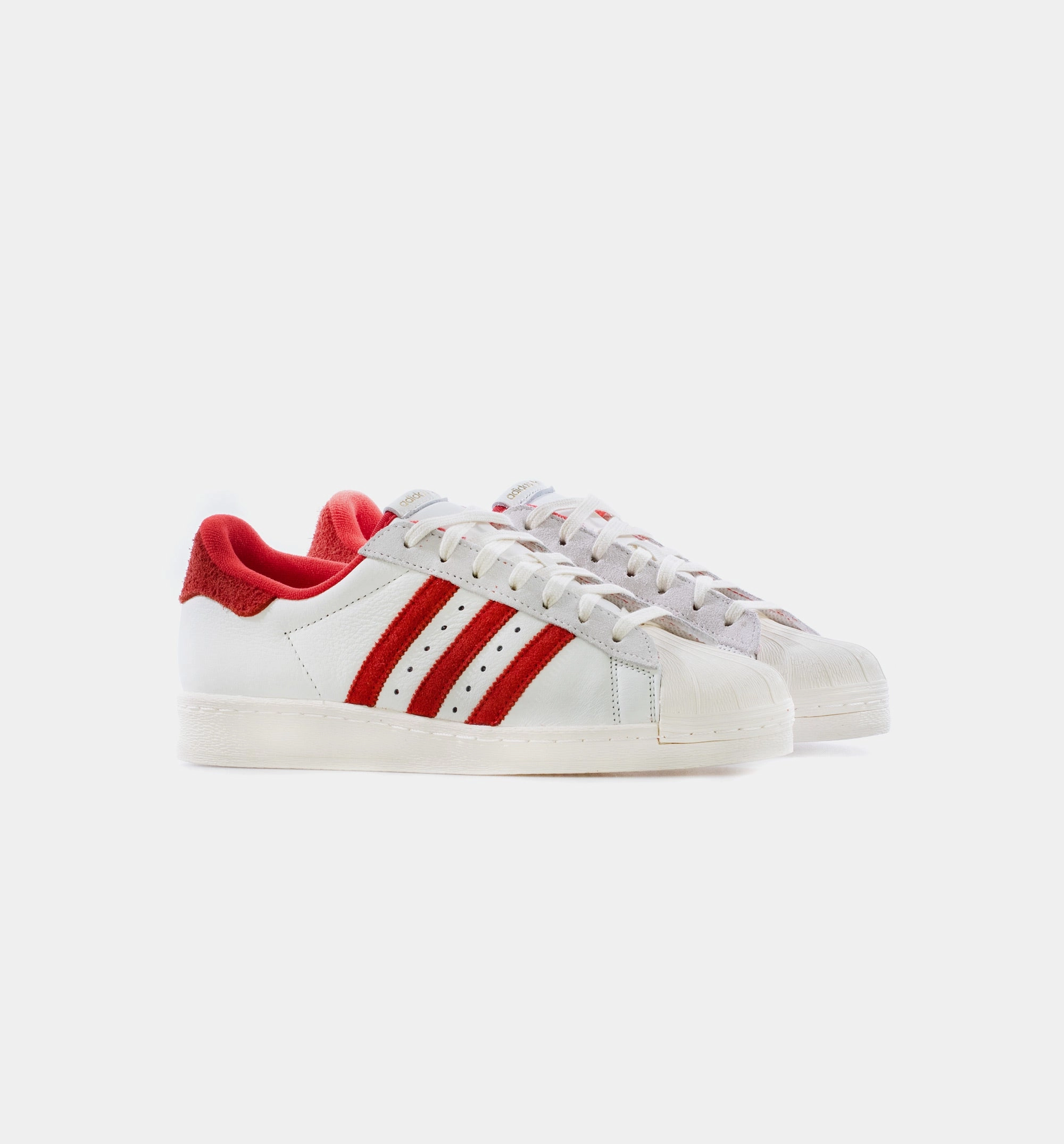 Superstar 82 Mens Lifestyle Shoes - Cloud White/Red New Adidas 3d Printed Shoes