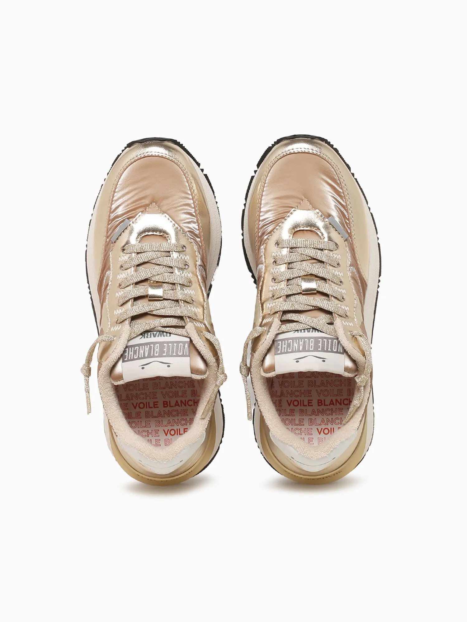Qwark Easy Gold Leather Nylon Snkr Project Union Casual Shoes