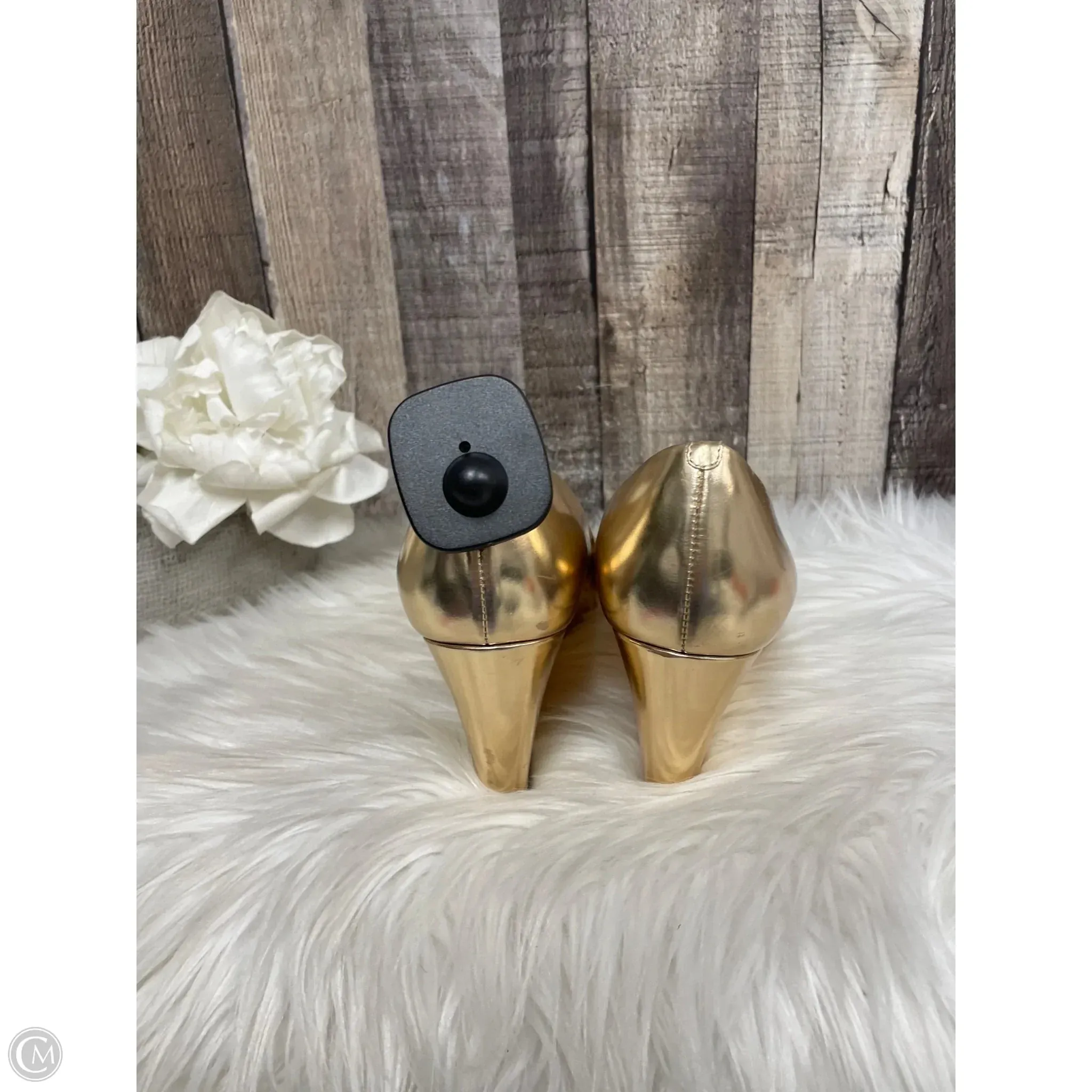 Shoes Heels Wedge By J. Crew In Gold, Size: 7 Tan Leather Casual Shoes