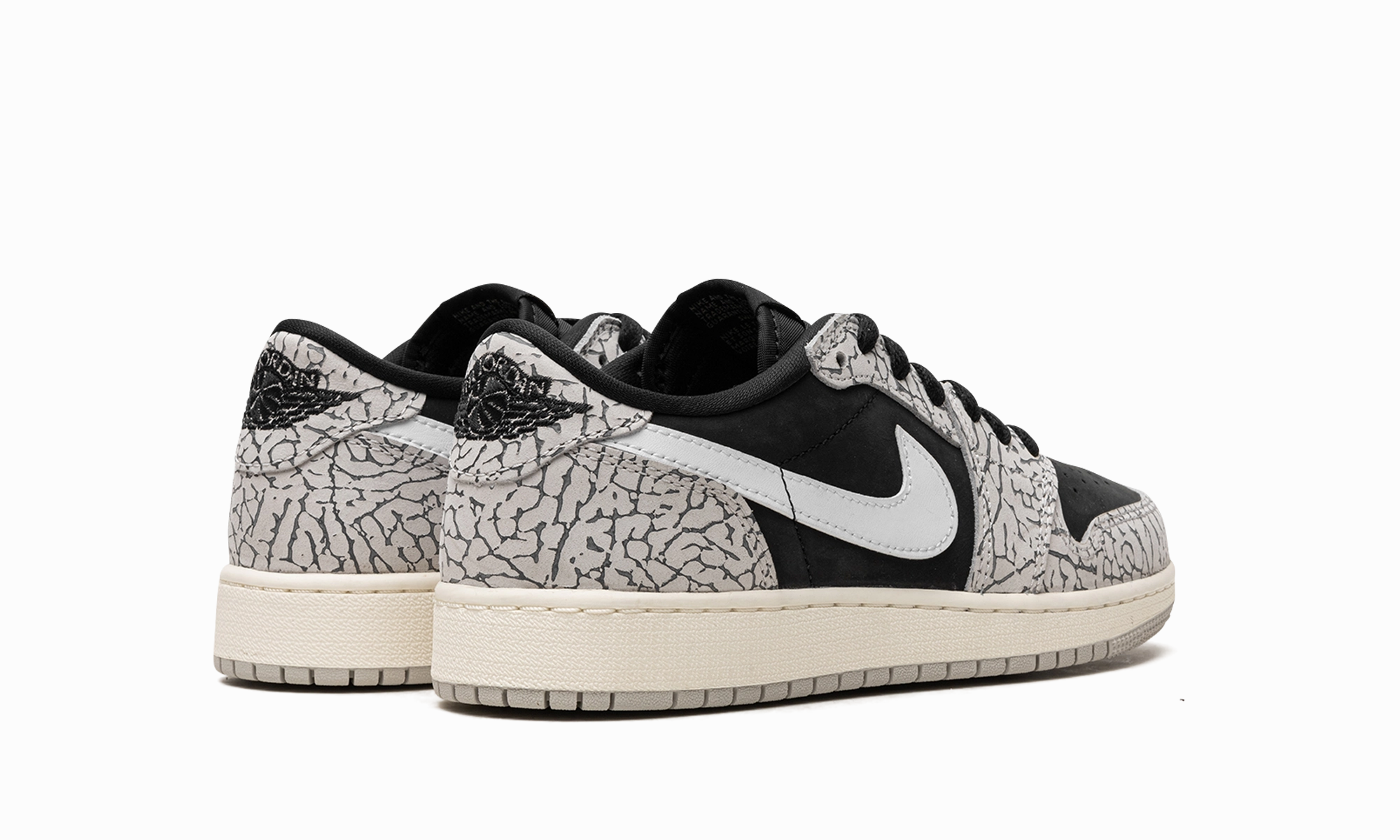 Woden Sneakers Air Jordan 1 Low GS "Elephant Print"