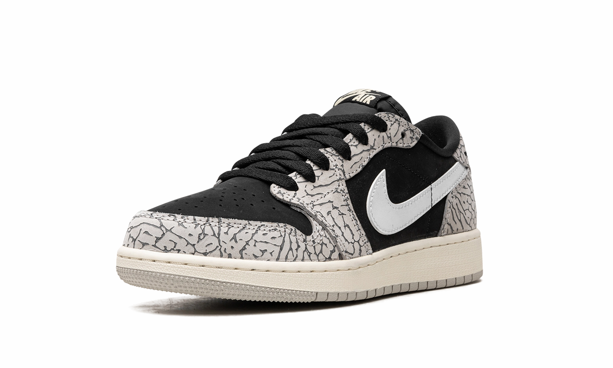 Air Jordan 1 Low GS "Elephant Print" 70's Style Sneakers
