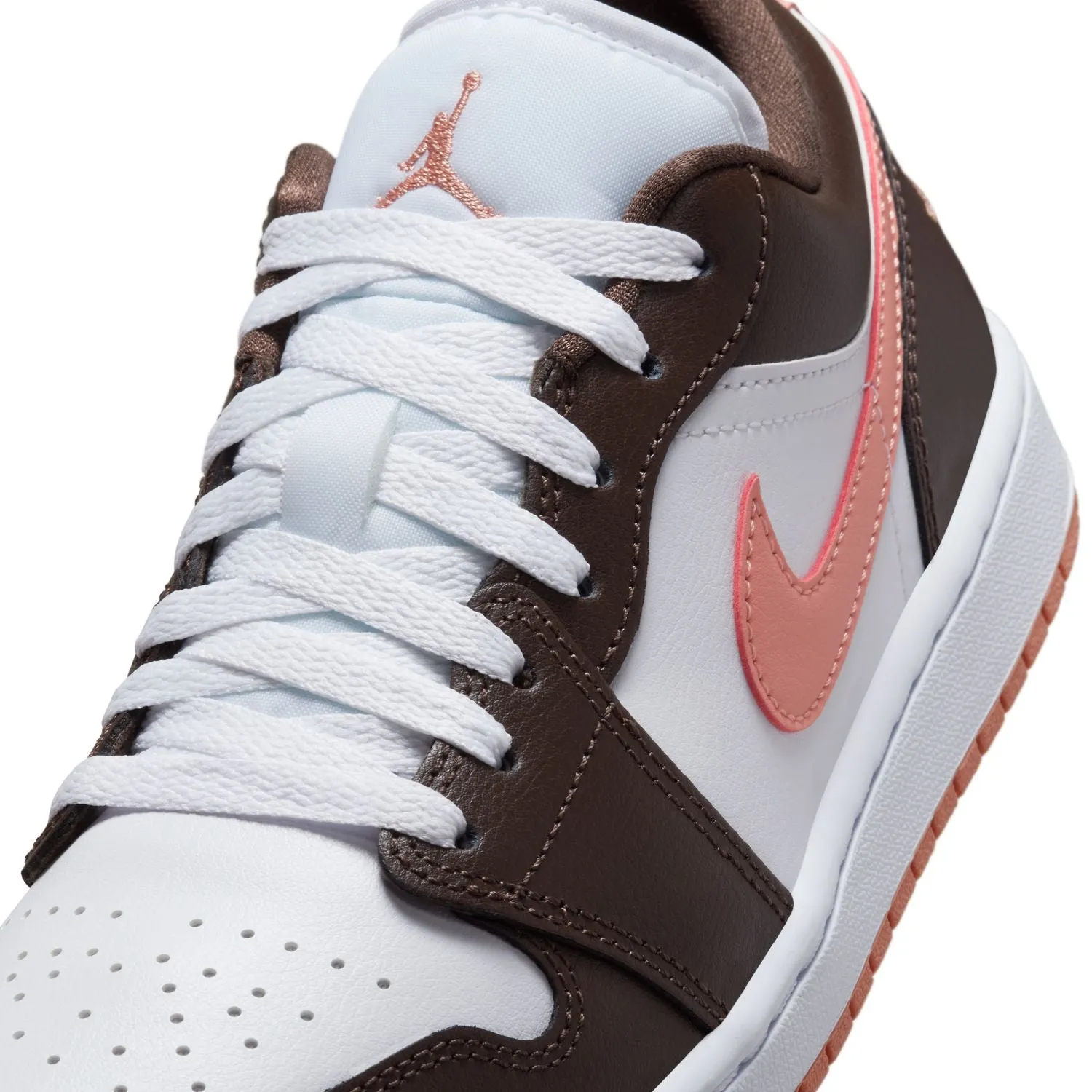Italian Sneakers Wmns Air Jordan 1 Low 'White Baroque Brown