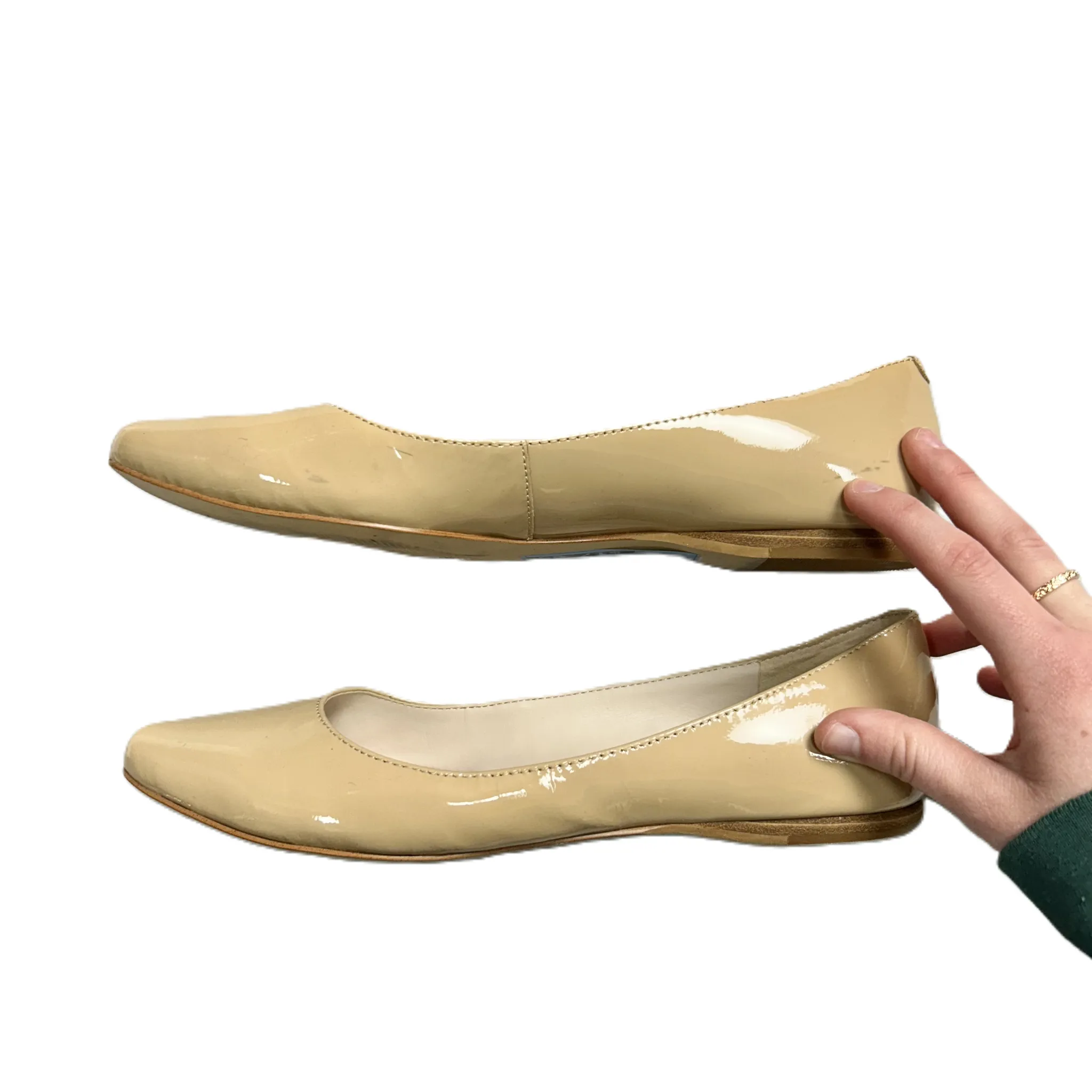 Denim Shoes Shoes Flats By Nine West In Tan, Size: 7