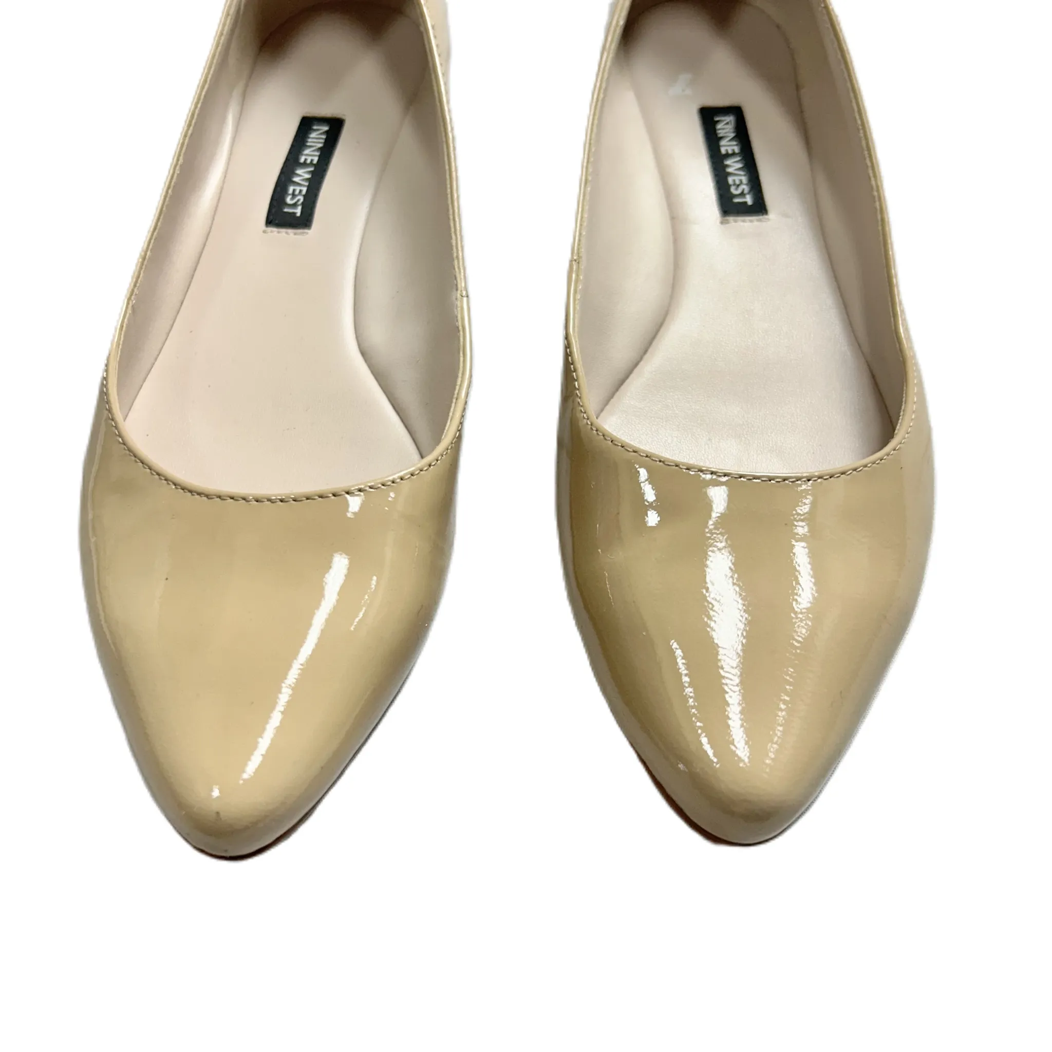 Shoes Flats By Nine West In Tan, Size: 7 Flat Sole Leather Shoes