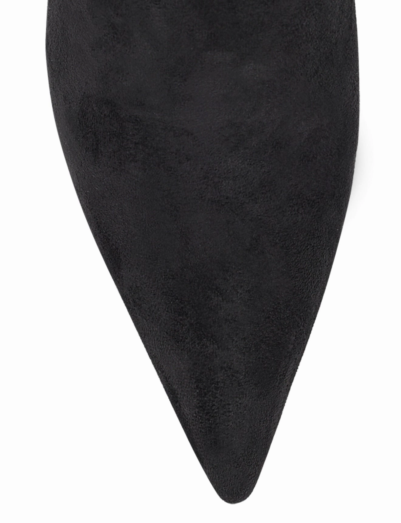 Stylish Dress Boots Yonas Long Boots - Black Stretch Microsuede