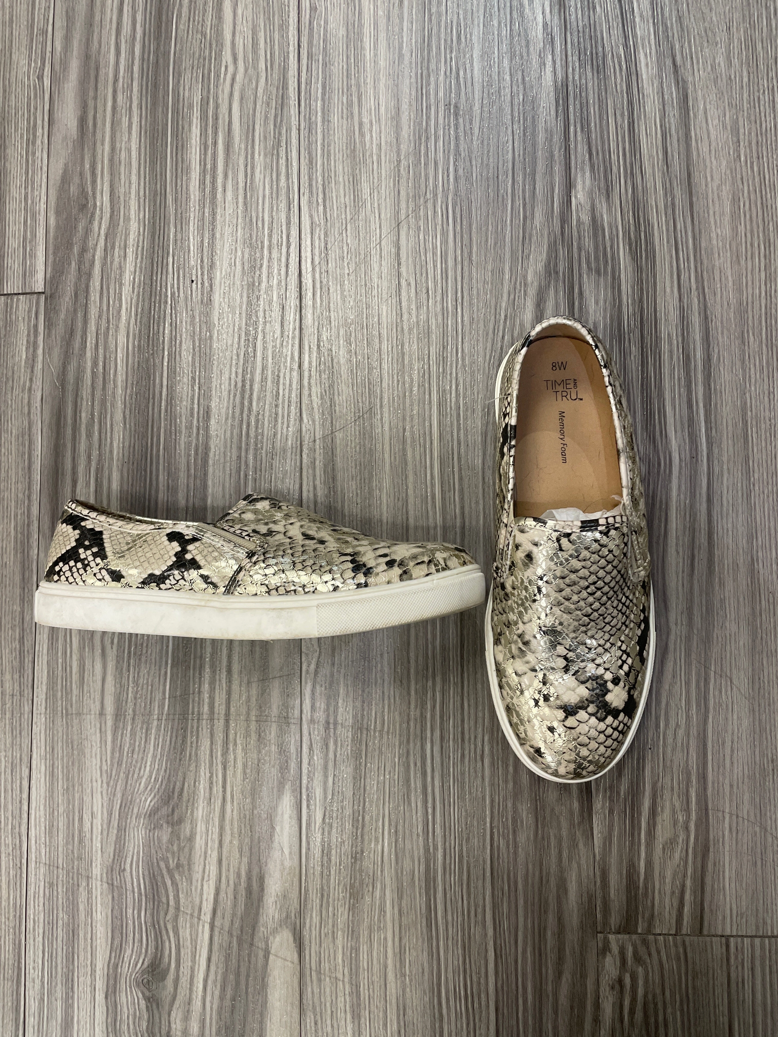 Animal Print Shoes Flats Time And Tru, Size 8 Flat Shoes With Rhinestones