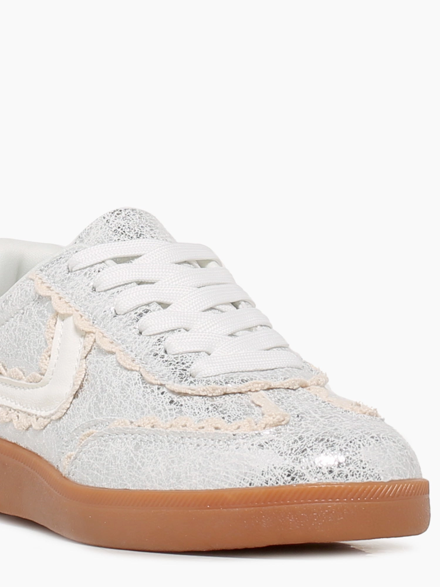 Casual Shoes To Wear To Work Athena Silver Metallic