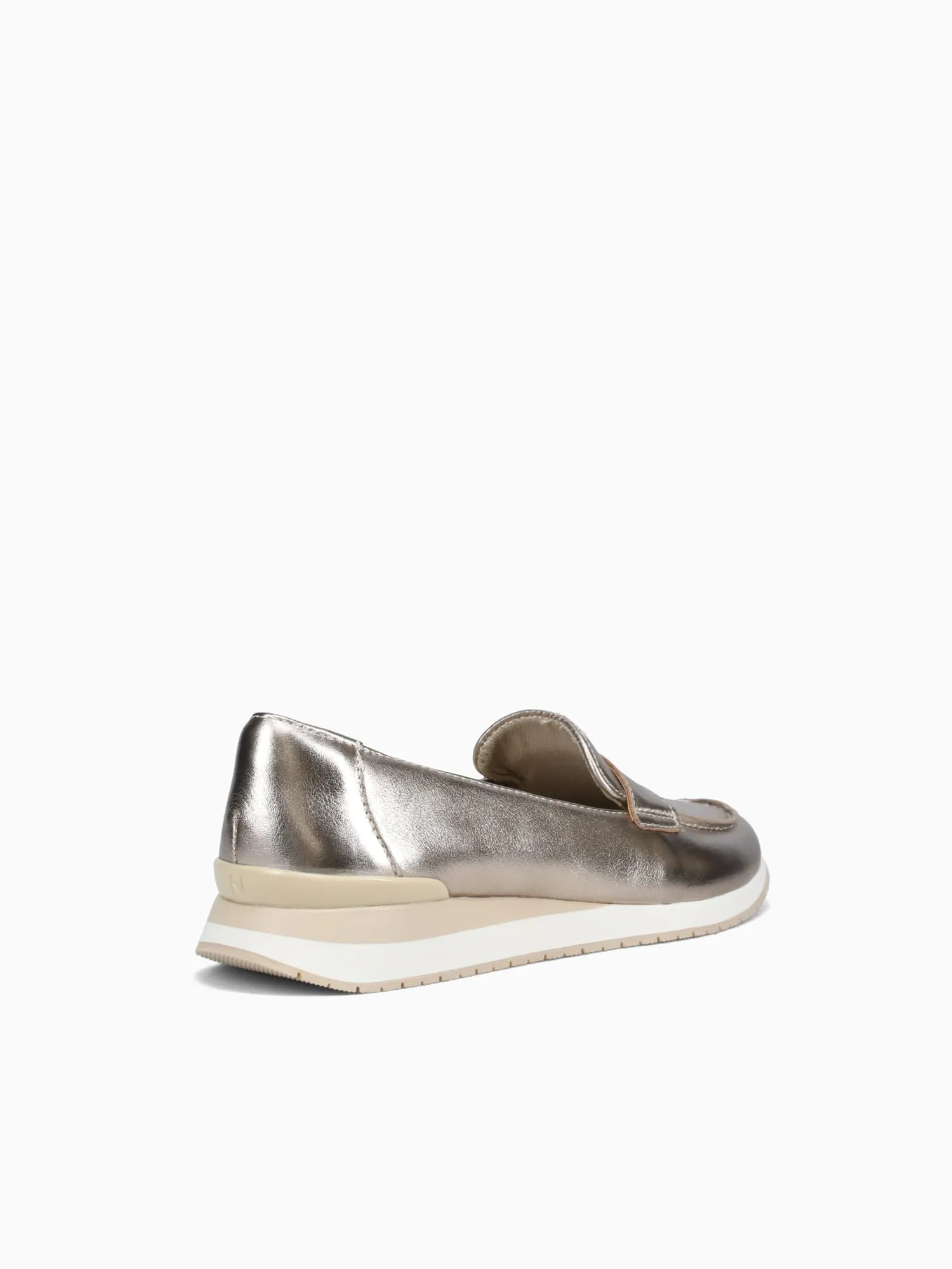 Skechers Slip On Casual Shoes Lucy Warm Silver Leather