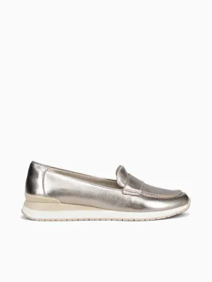 Mary Jane Casual Shoes Lucy Warm Silver Leather