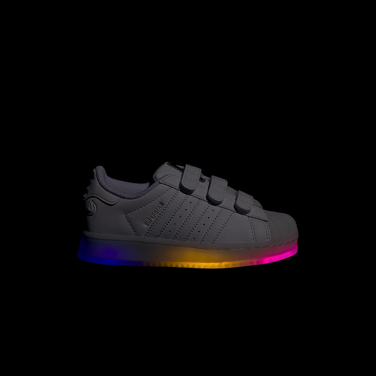 Kids Superstar LED Lights 'White' Adidas X Jeremy Scott Taekwondo Mei Shoes