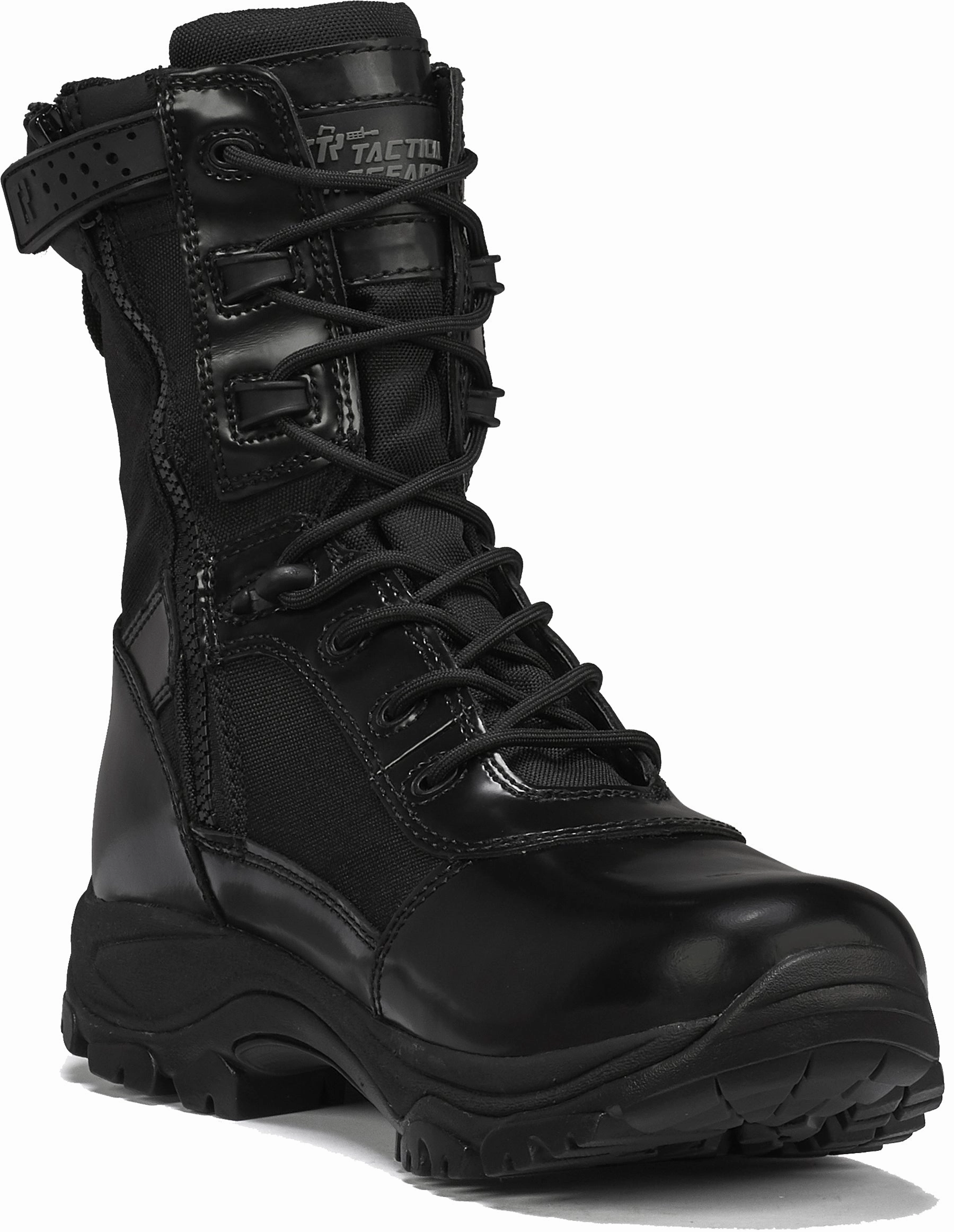 Pirarucu Boots Tactical Research Men's Class-A TR908Z 8" Hot Weather High Shine Side-Zip Boot