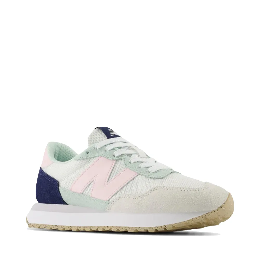 New Balance Men's 574 Core New Balance Women's 237 Sneaker in Reflection with Rose Sugar