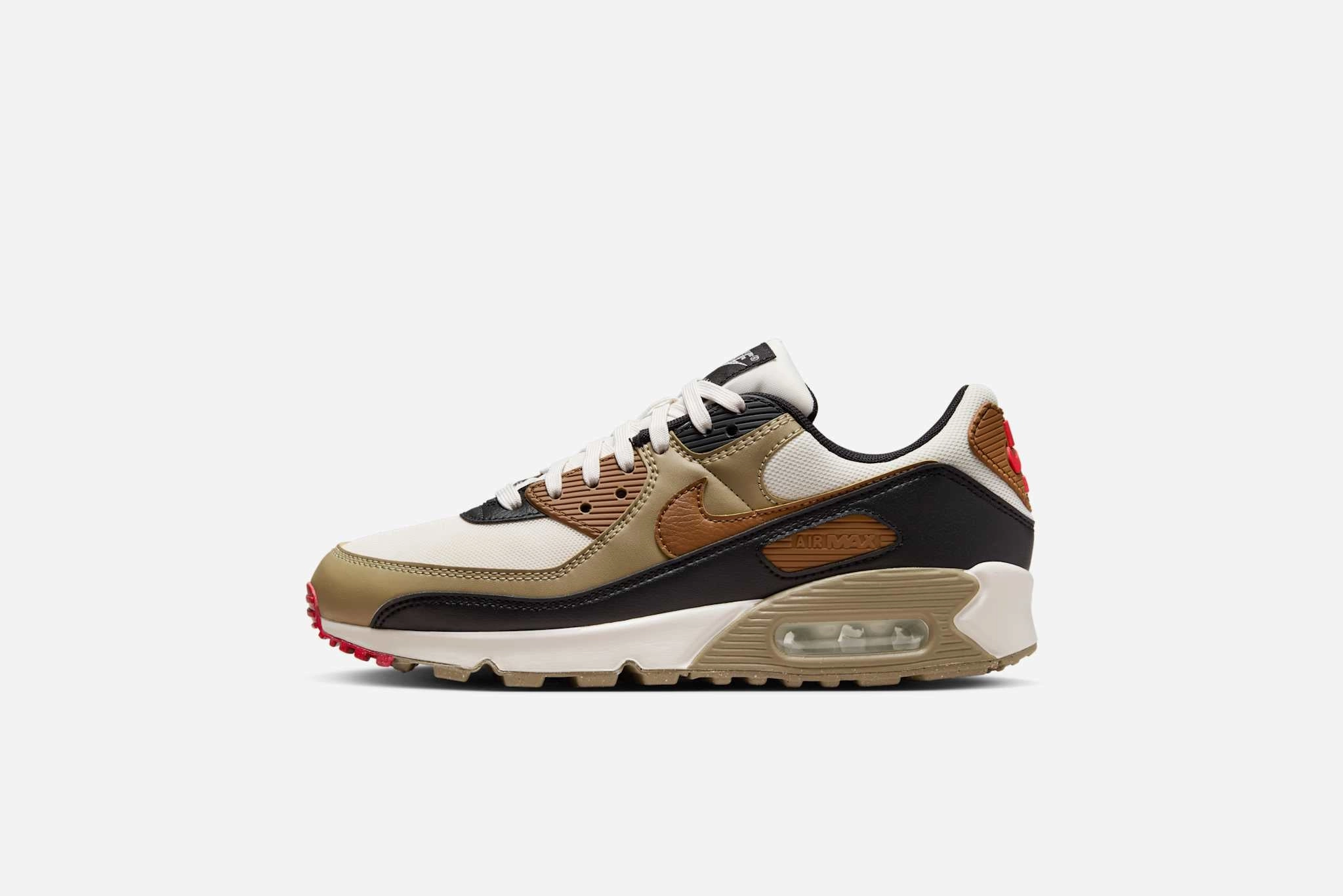 Zipper Shoes Nike Nike "Air Max 90" W - Phantom / Lt British Tan / Black