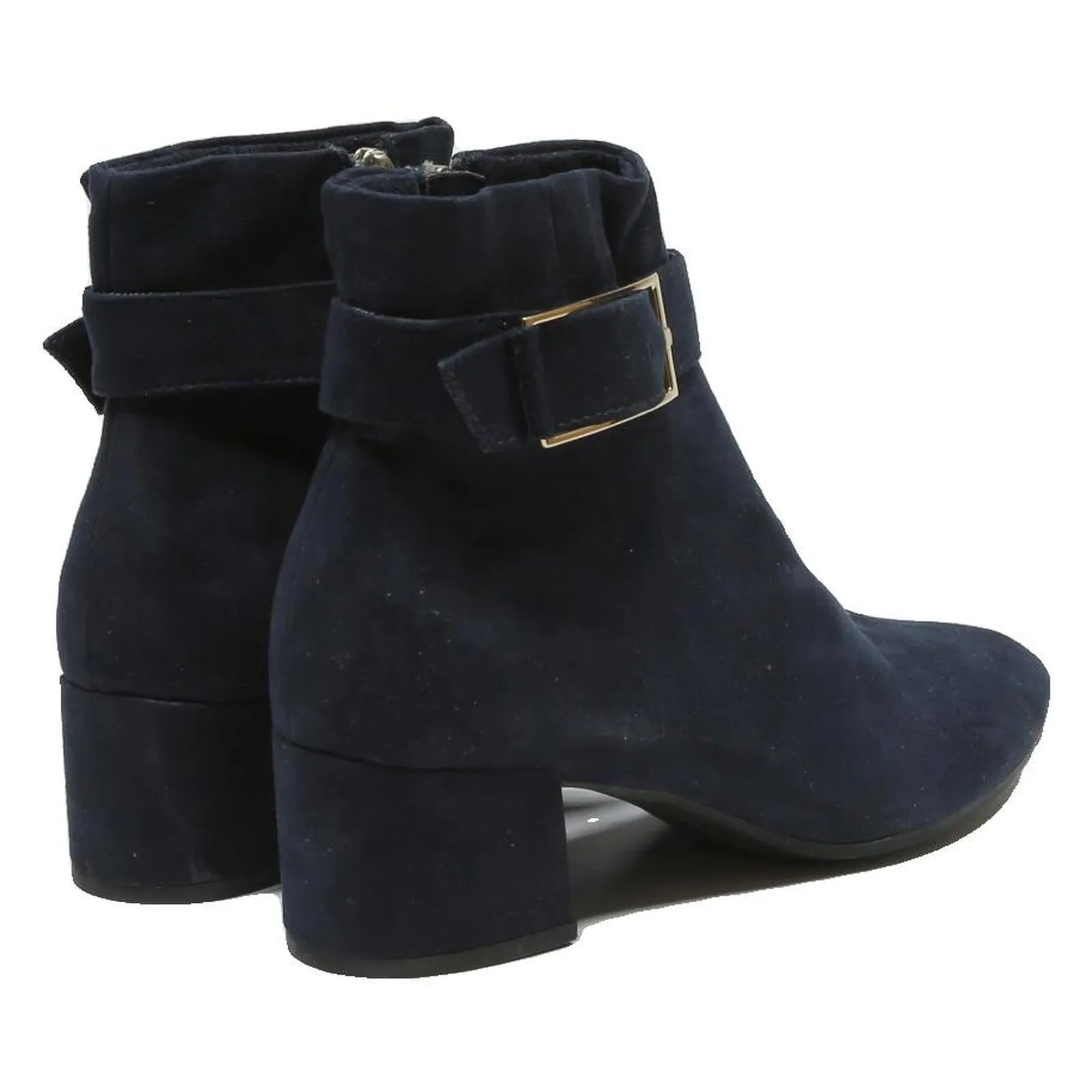 NULL Cowboy Boots Sale TAMARIS Womens Leather Ankle Boots Navy Blue UK 6 Stylish Buckle Detail Elegant