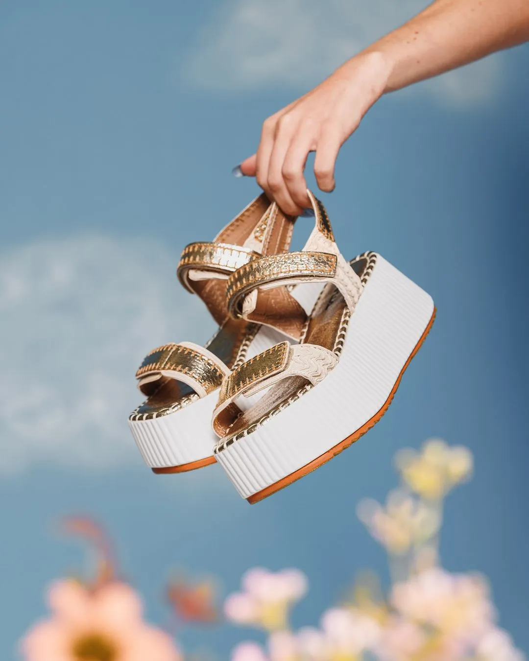 Tammy Gold Metallic Timberland Slip On Casual Shoes