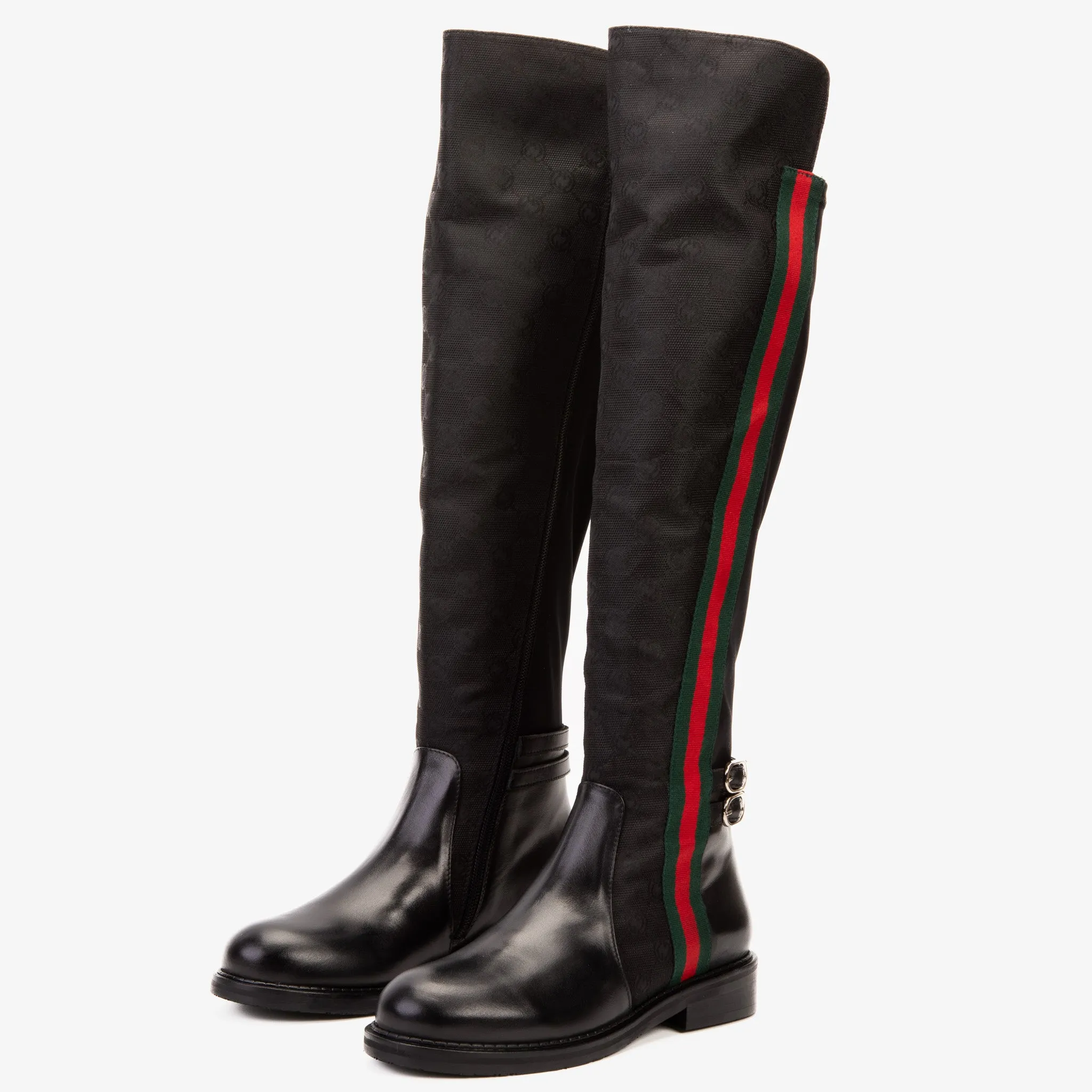 Office Casual Boots The Gallant Black Leather Knee-High Boot