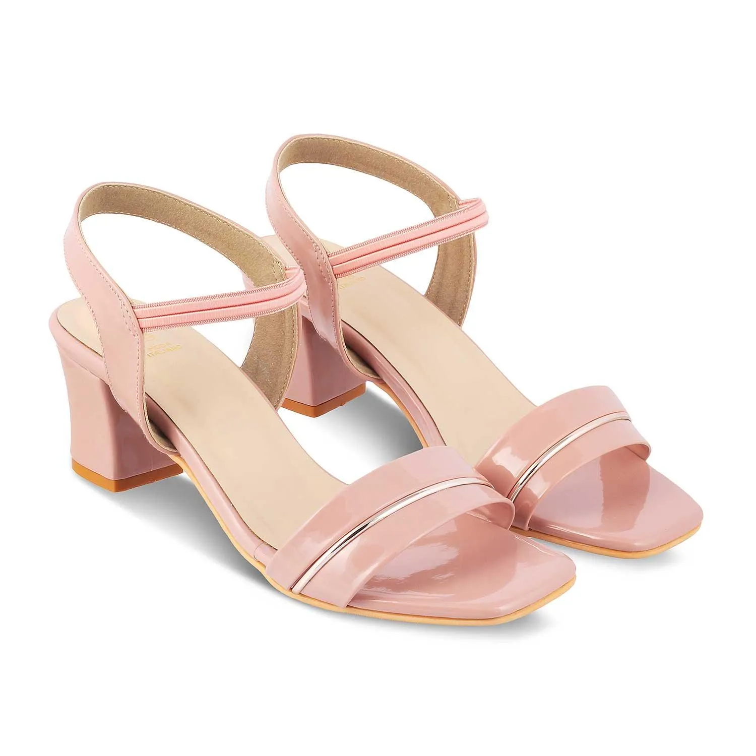 Impo Stretch Sandals The Rachel Pink Women's Dress Block Heel Sandals Tresmode