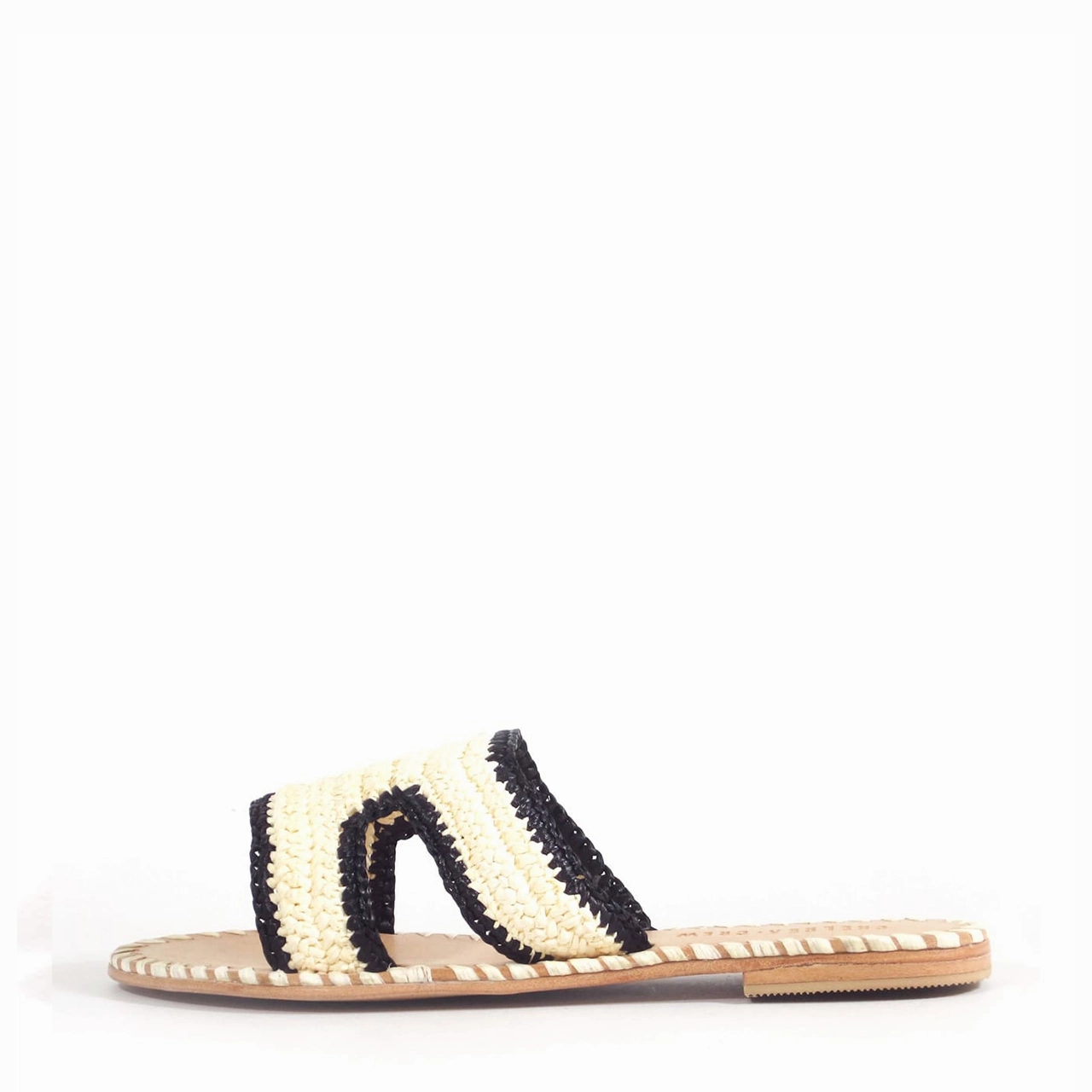 Theo Woven Slides Woven Sandals Leather