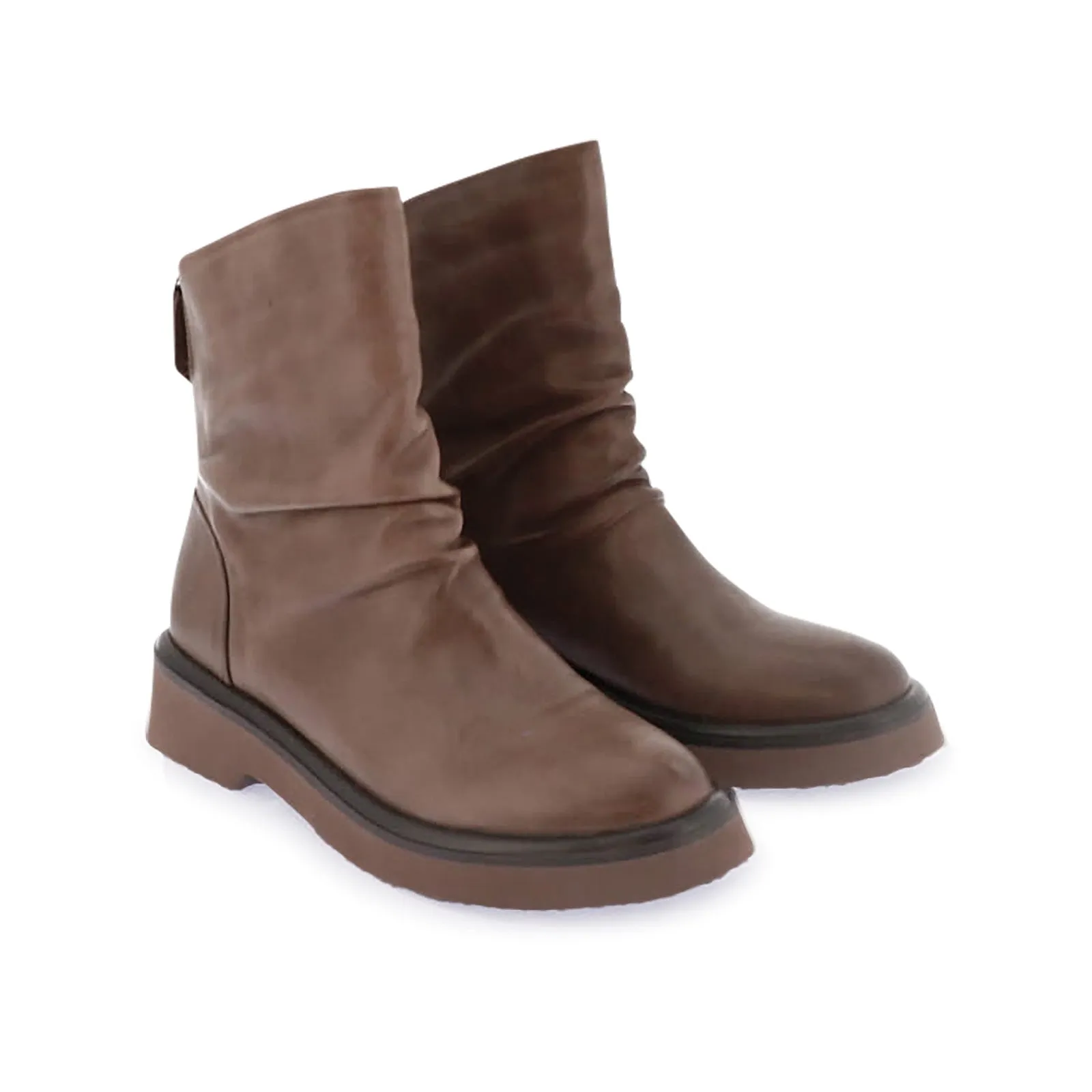 THEONIE Mid Calf Leather Boots