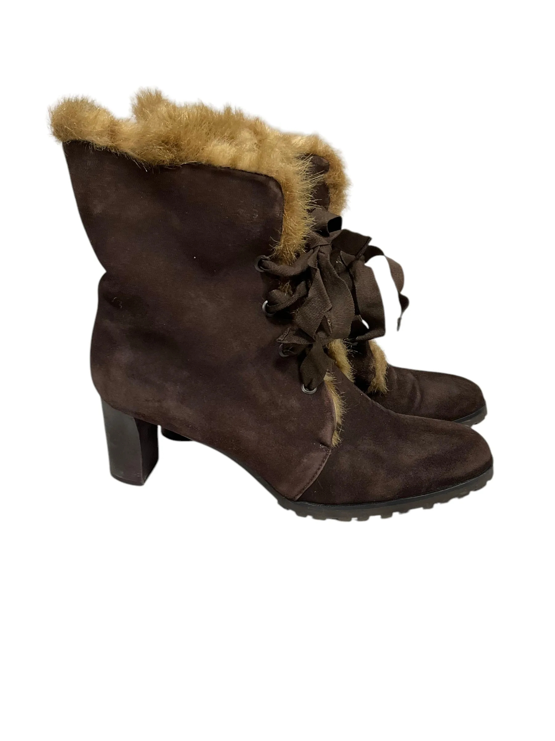 Kreosote Boots Boots Ankle Heels By Loft In Brown, Size: 7