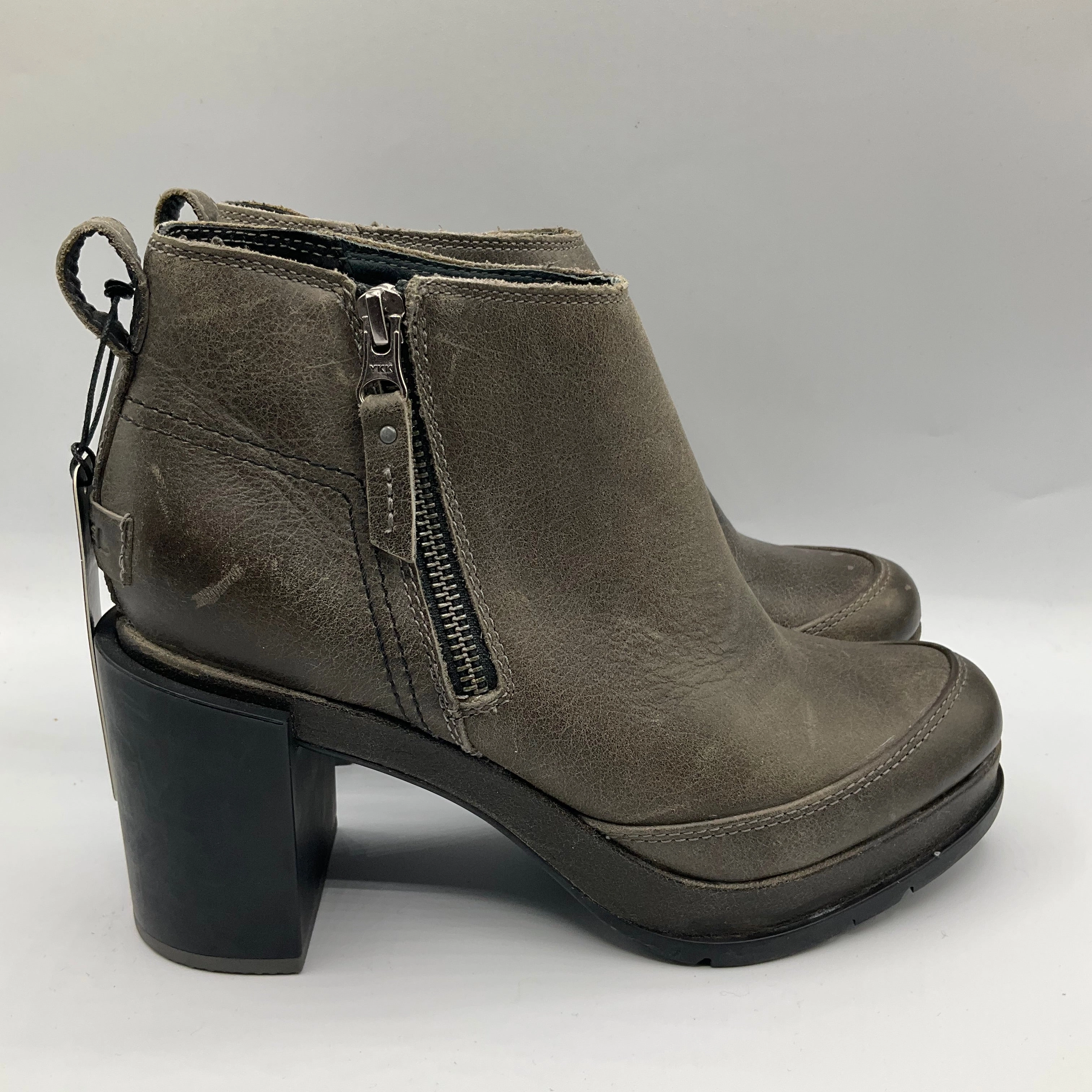 Cute Winter Ankel Boots Boots Ankle Heels By Sorel In Green, Size: 6.5