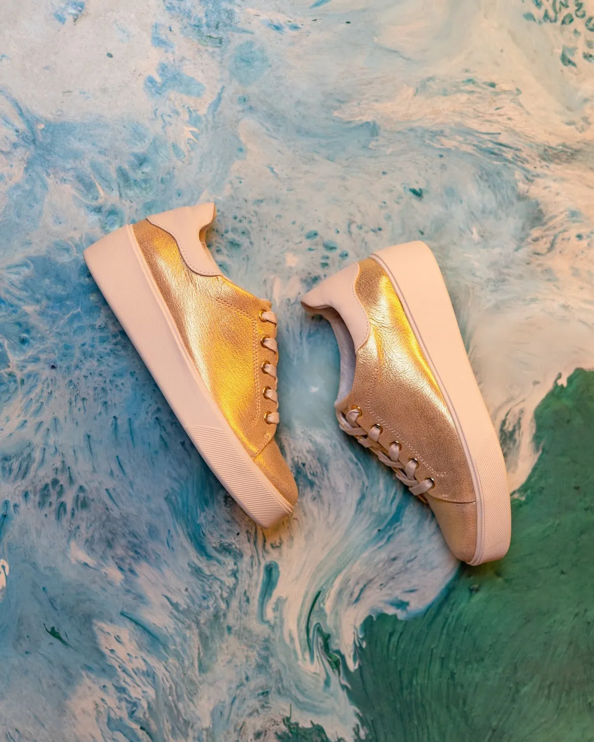 Best Casual Shoes With Arch Support Morrison 2.0 Gold White leather