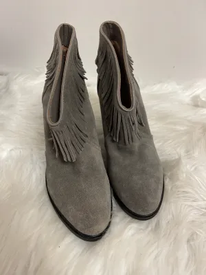 Boots Ankle Heels By Joie In Grey, Size: 5.5 Orthofeet Work Boots