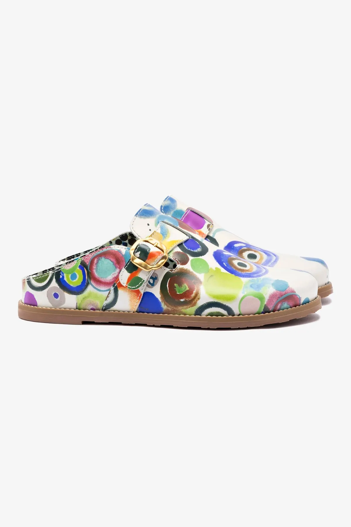 Larroud x Libertine Milan Clog In JH Gouache 2017 Leather Casual Shoe