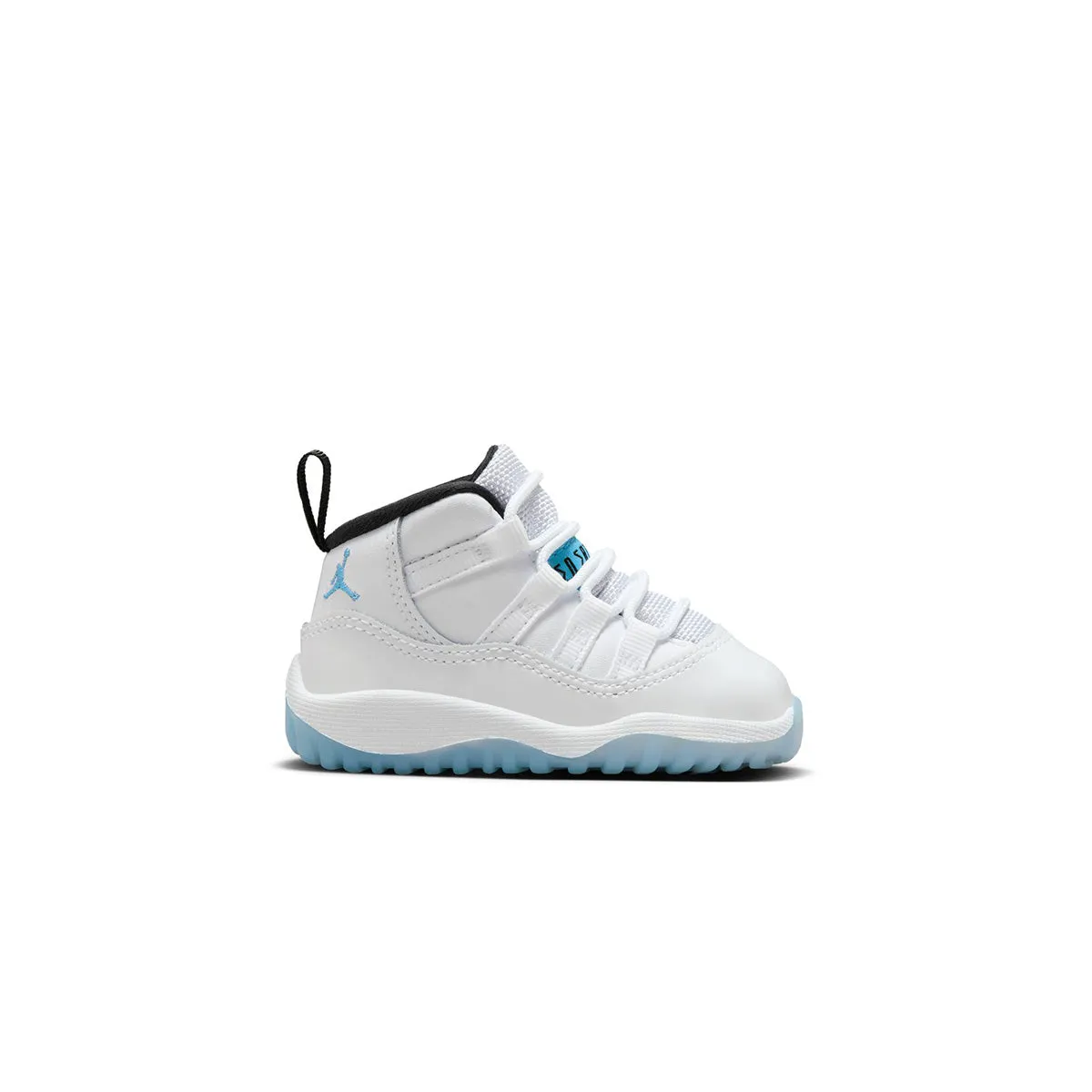 Toddlers Air Jordan 11 Retro 'Legend Blue' Sneakers On Power Lines