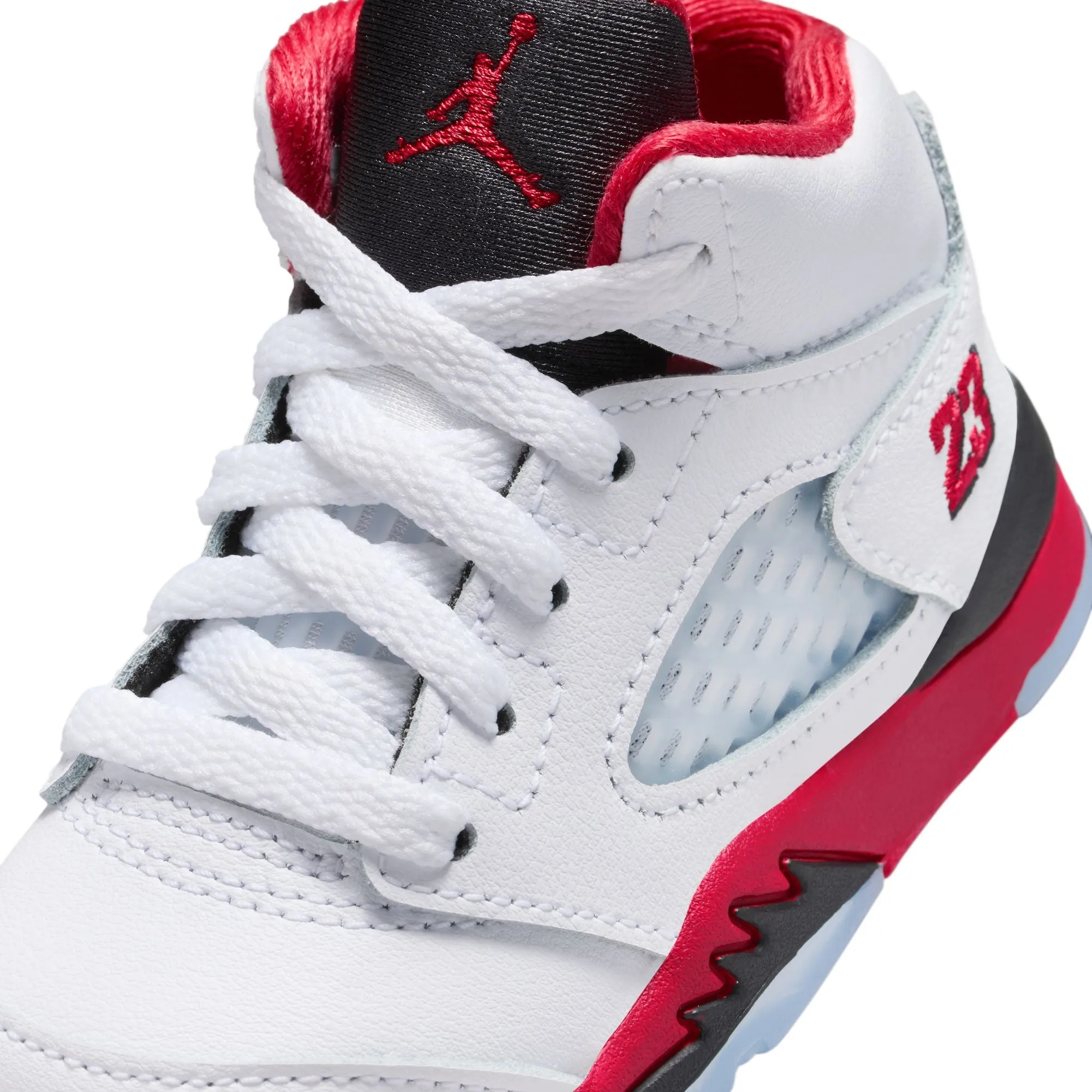 Sparkly Sneakers Toddlers Air Jordan 5 Retro OG 'Fire Red Black Tongue'