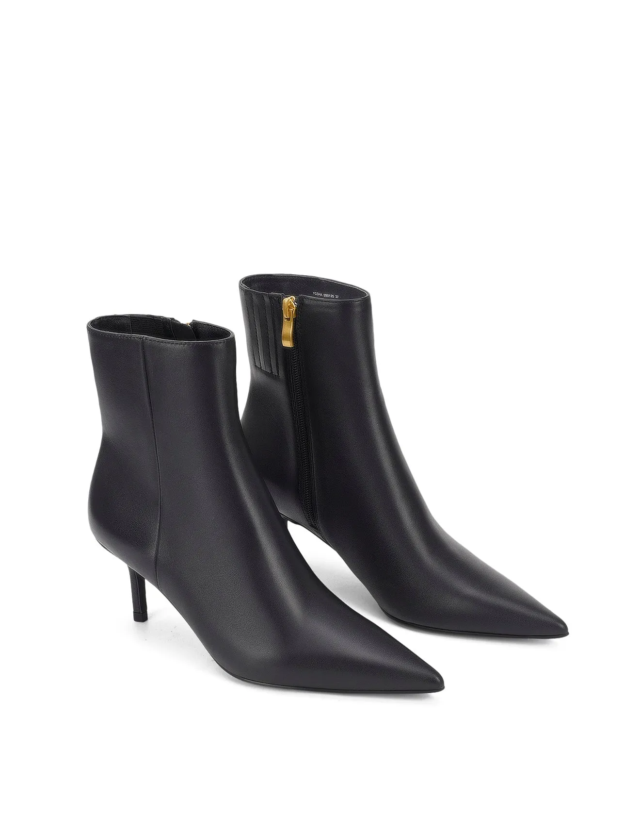 Leg Warmers And Boots Yosha  Ankle Boots - Black Leather