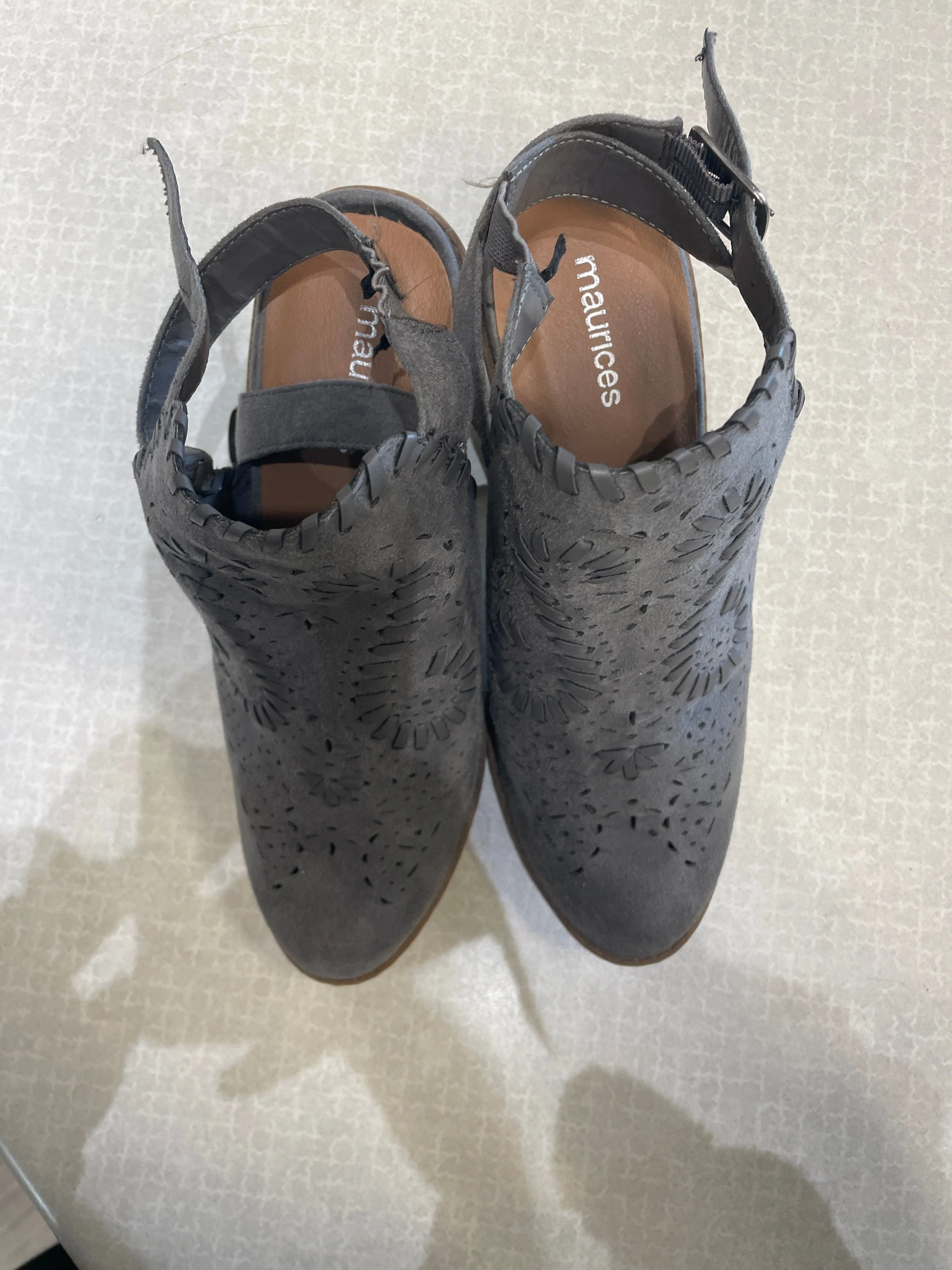 Gardening Boots Boots Ankle Heels By Maurices In Grey, Size: 7