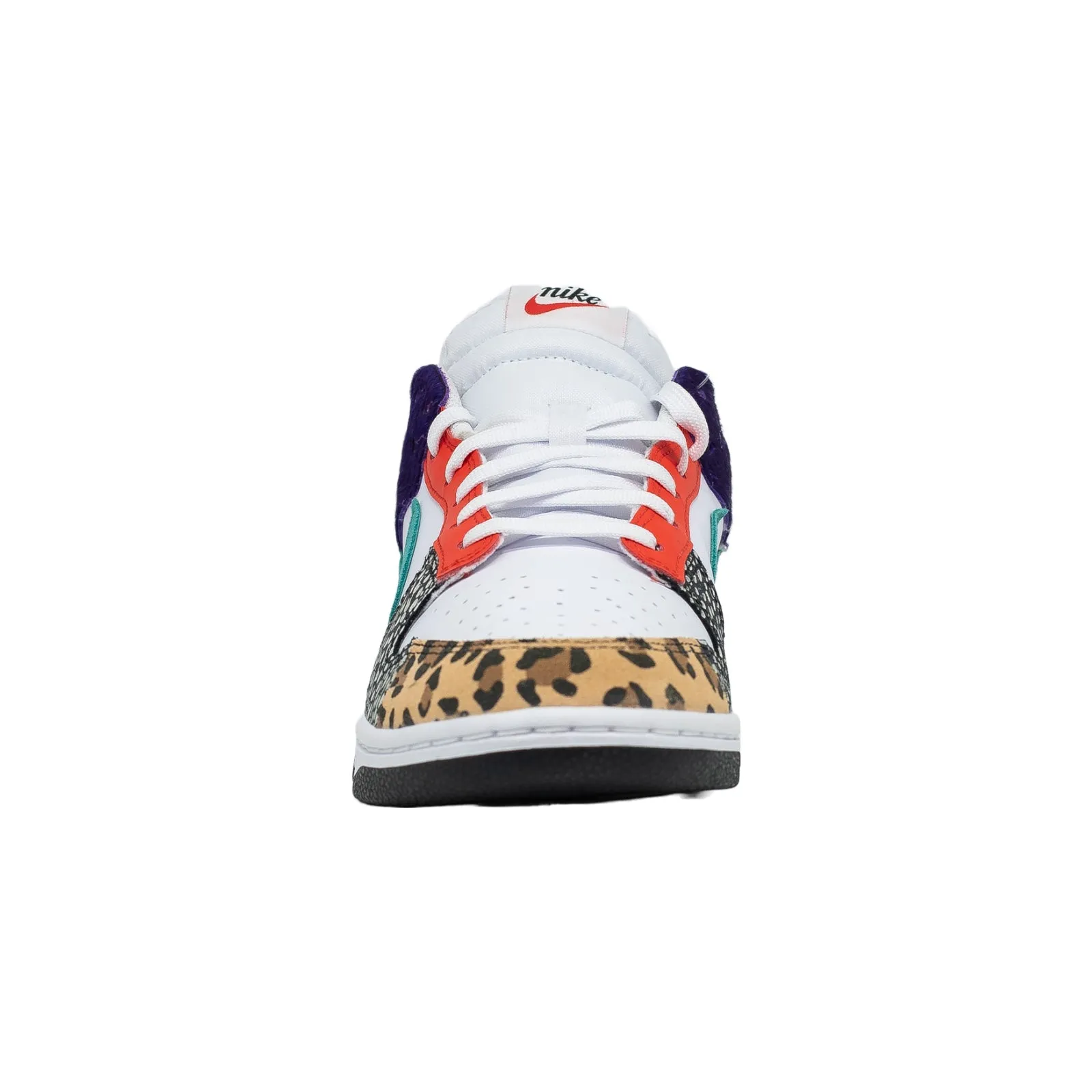 White Comfort Sneakers Women's Nike Dunk Low, SE Safari Mix