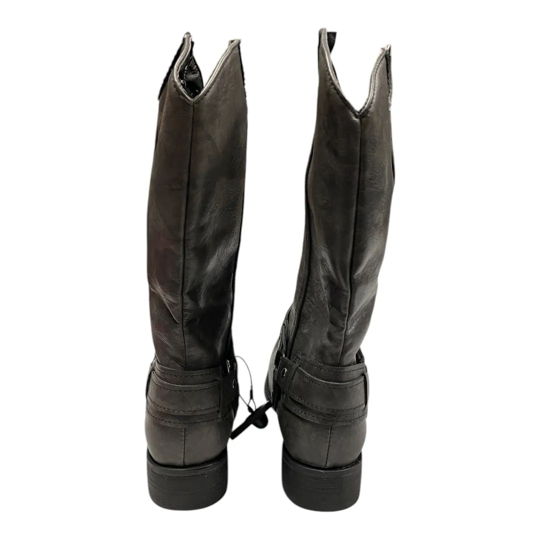 Tractor Supply Boots Boots Knee Heels By Clothes Mentor In Grey, Size:9.5