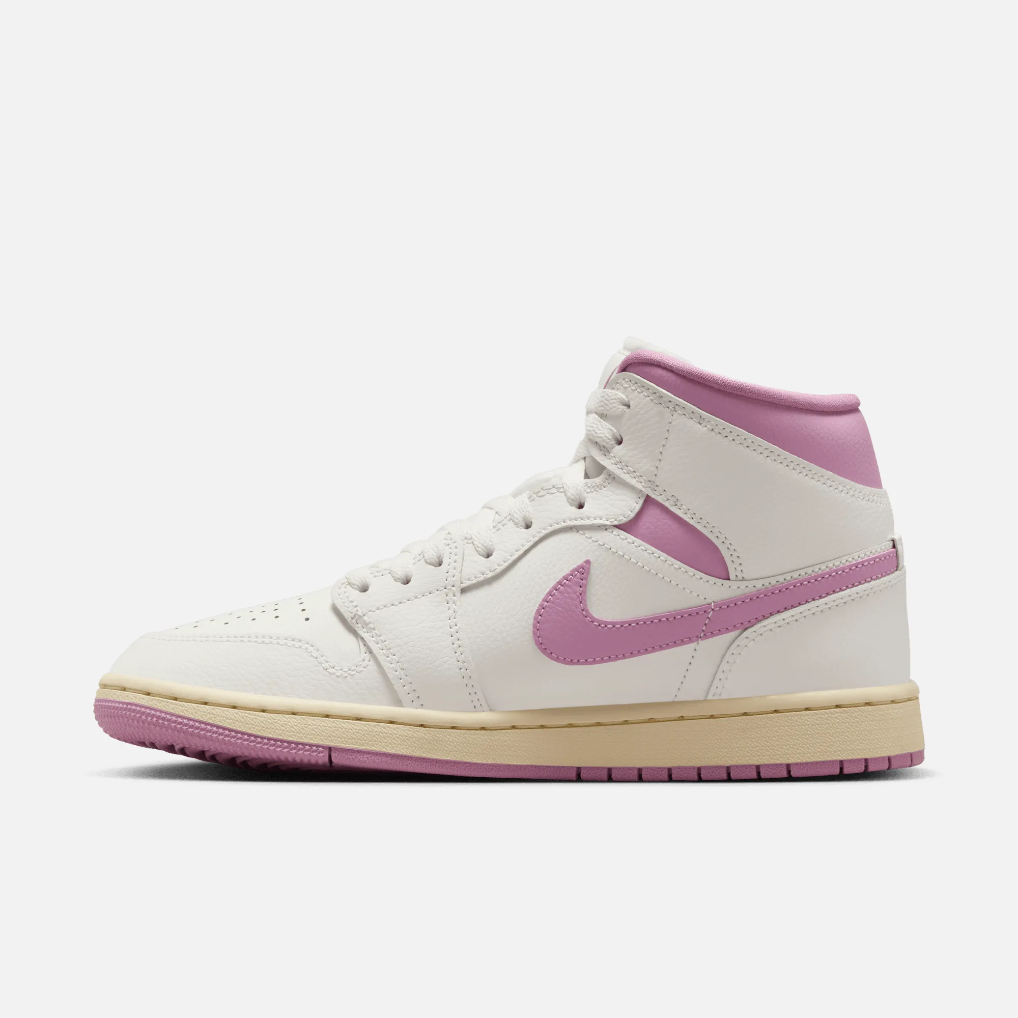 Air Jordan Women's 1 Mid Strawberries & Cream Sneakers That Look Like Dress Shoes