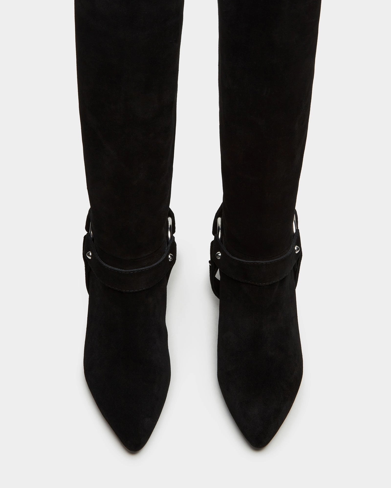 Moccasin Toe Boots KROSBY BLACK SUEDE