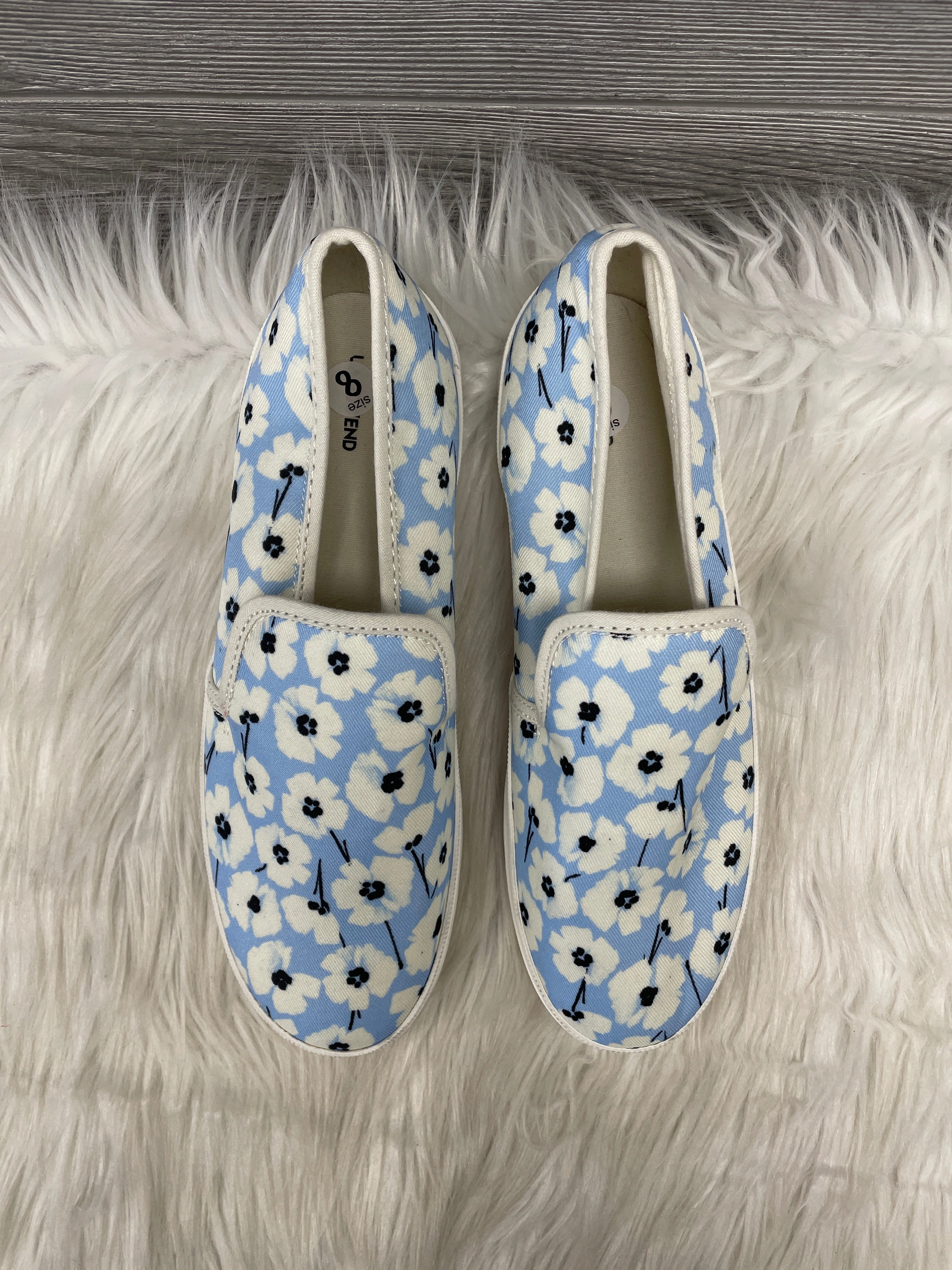 Shoes Flats By Lands End In Blue, Size: 8 2018 Flat Shoes