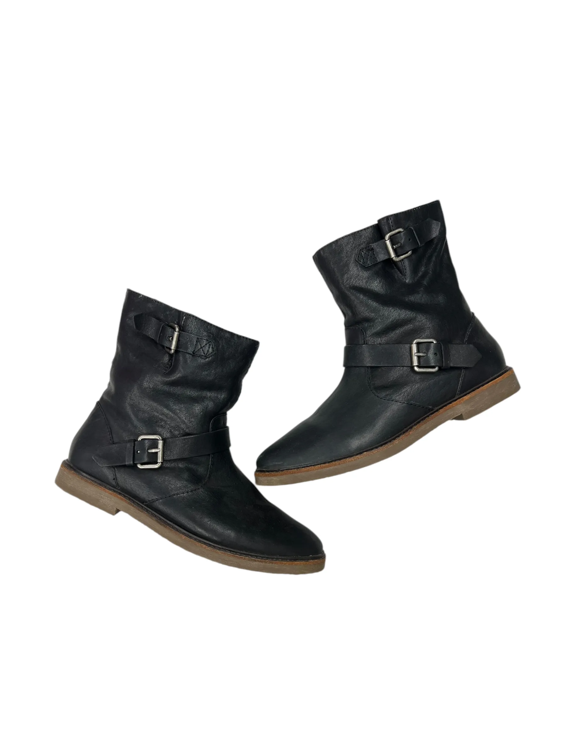 Boots Ankle Flats By Madewell In Black, Size: 11 Style Boots