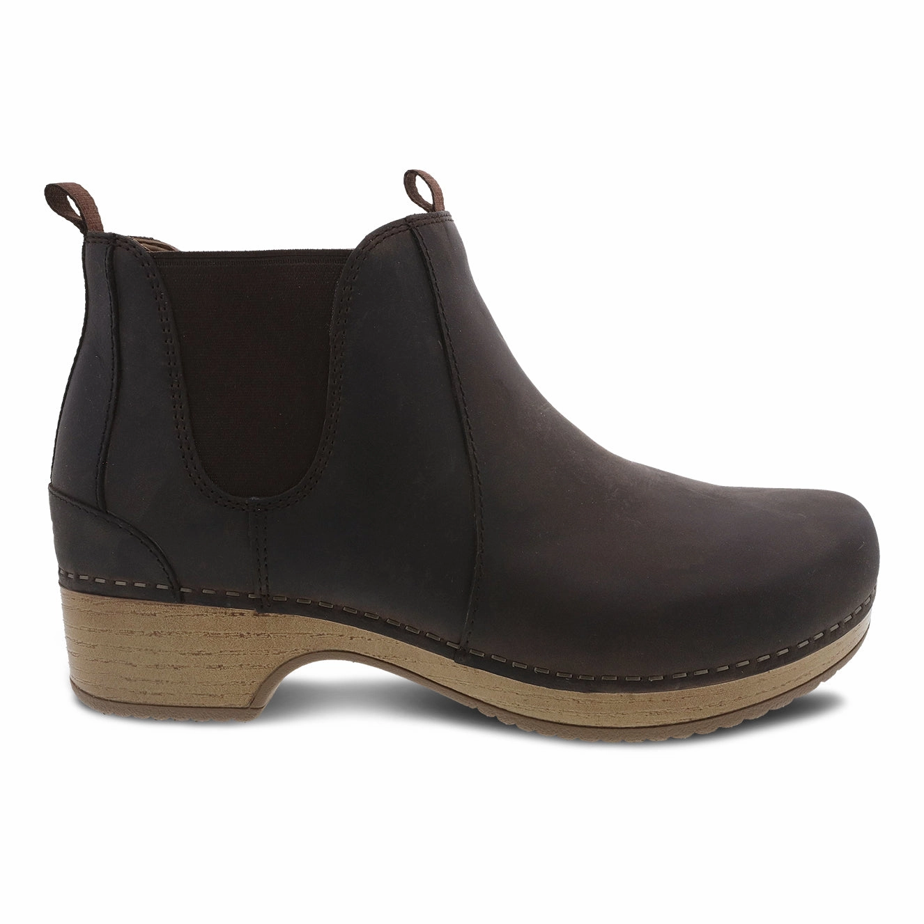 Becka Leather Bootie Red Kitten Heel Boots