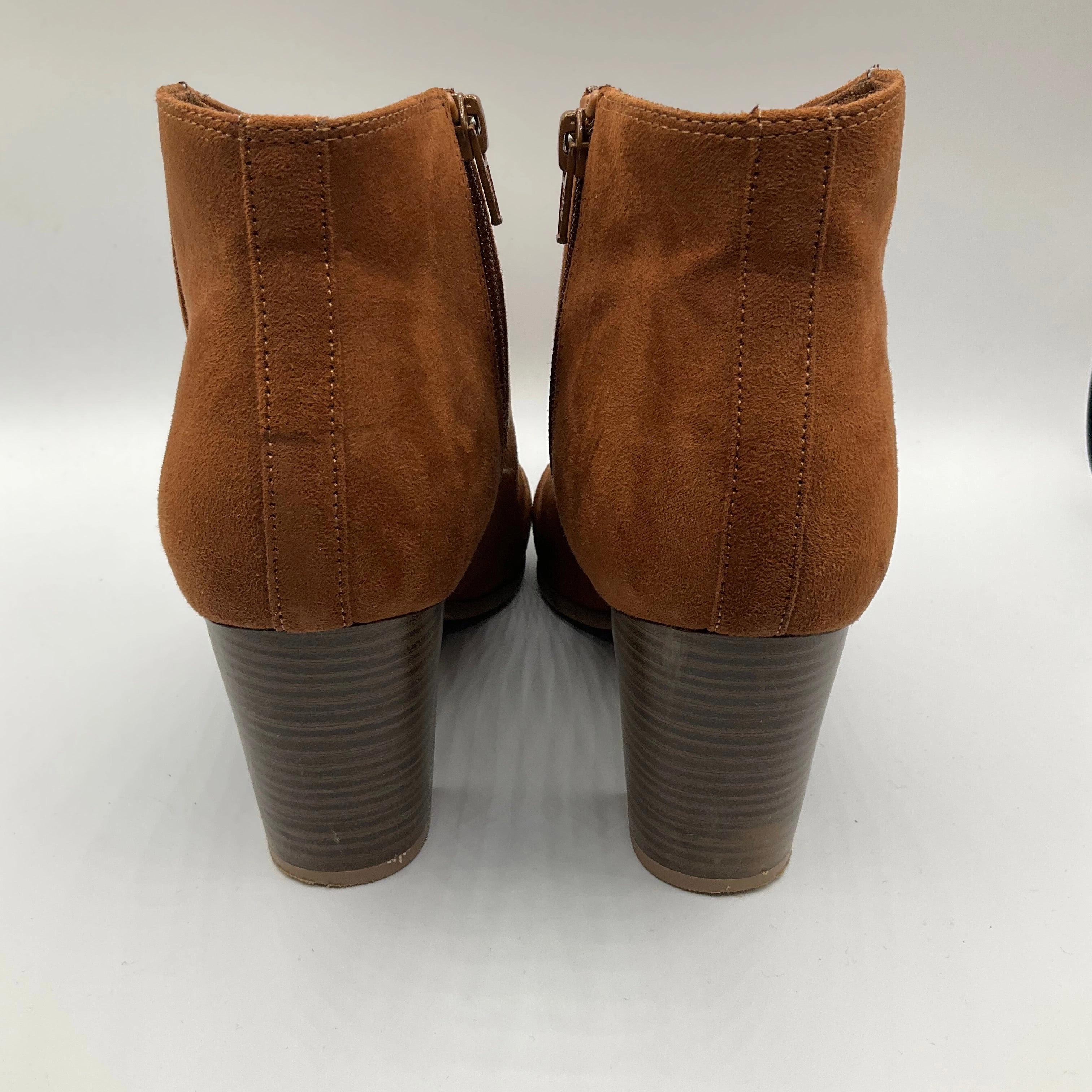 Boots Ankle Heels By Old Navy In Brown, Size: 9 Heels In Boots