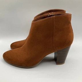 Boots Ankle Heels By Old Navy In Brown, Size: 9 Exotic Boots