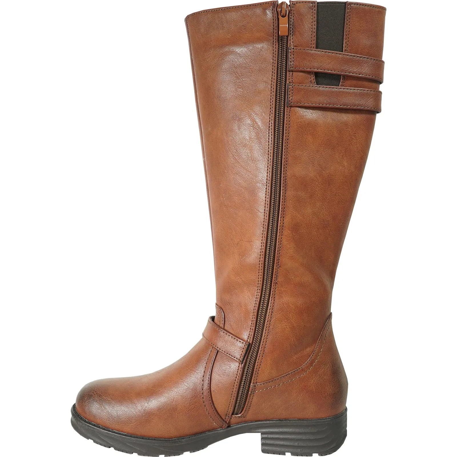 Boa Work Boots VANGELO Canada Waterproof Women Boot HF2607 Knee High Winter Fur Casual Boot Brown Wide Calf