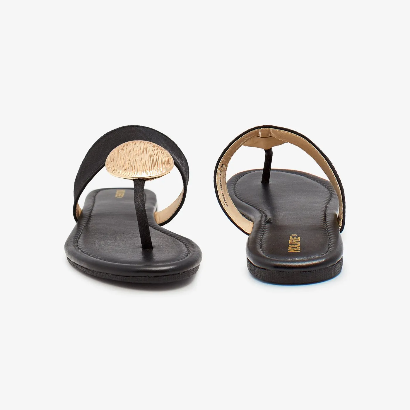 Footjoy Contour Casual Golf Shoes Metallic Brooch Thong Chappal