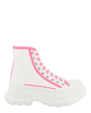 Tread Slick Lace-Up Boots Vegan Leather Boots