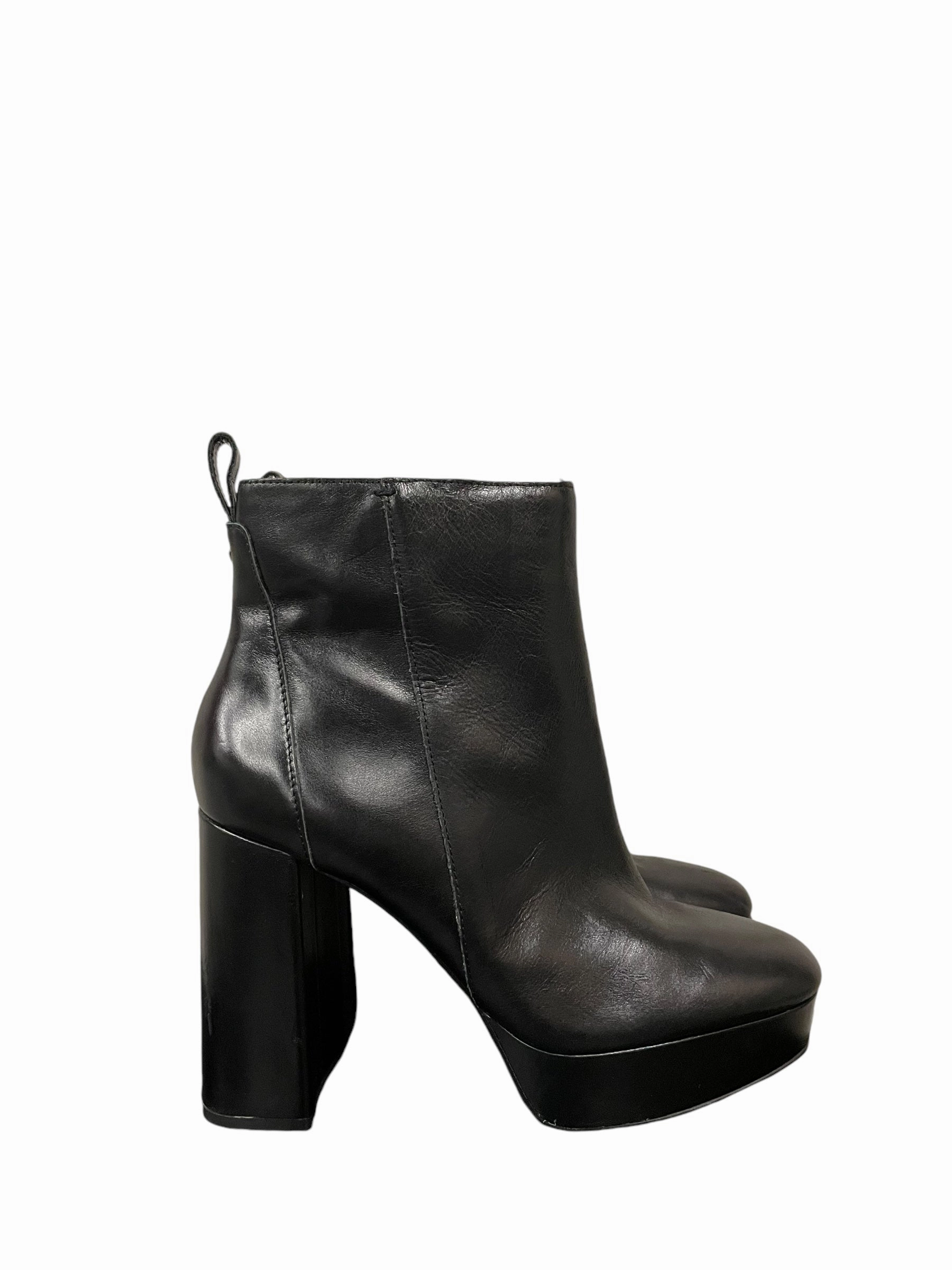 Cleaning Leather Boots Boots Ankle Heels By Vince Camuto In Black, Size: 9