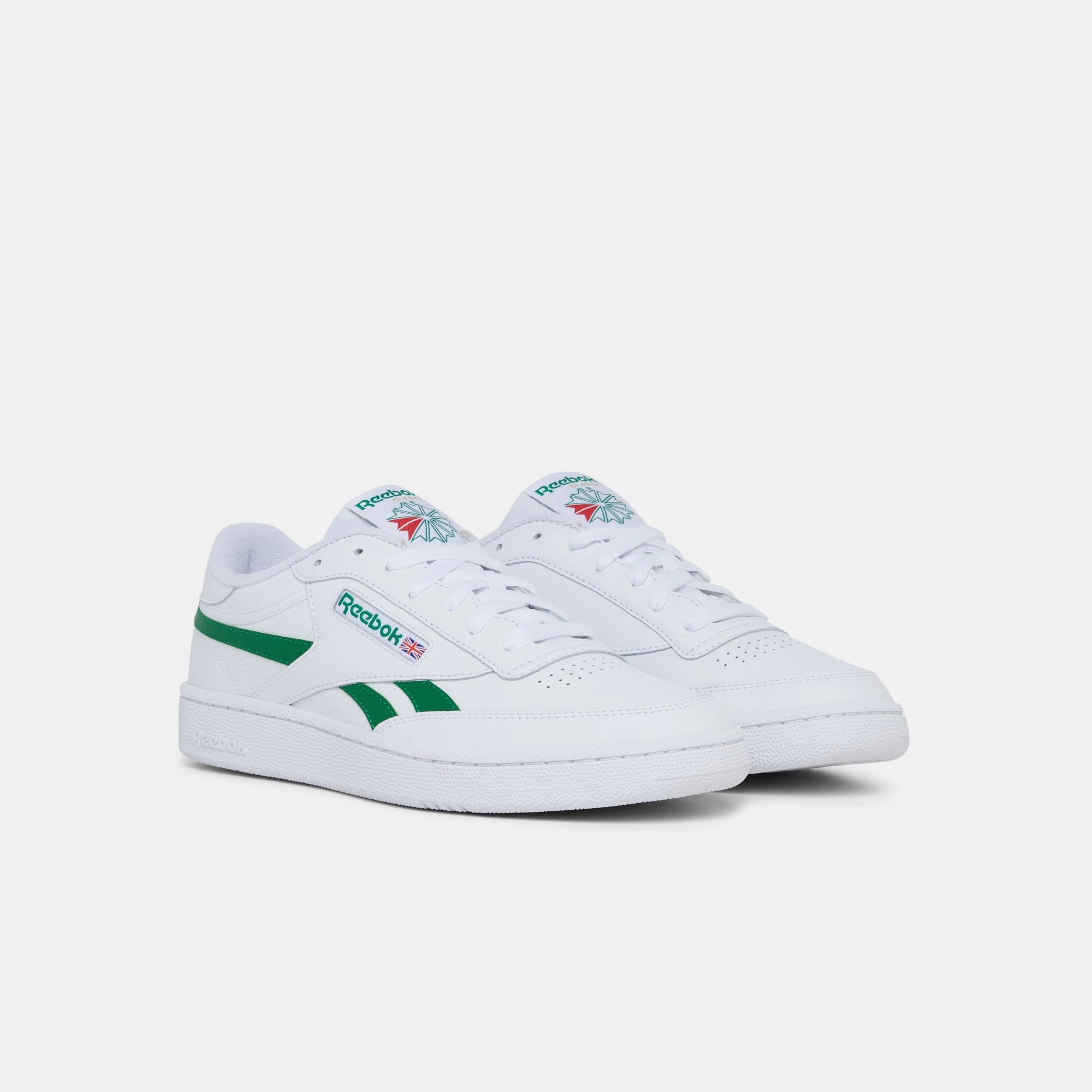 Club C Revenge White/Glen Green/White Leather Business Casual Shoes